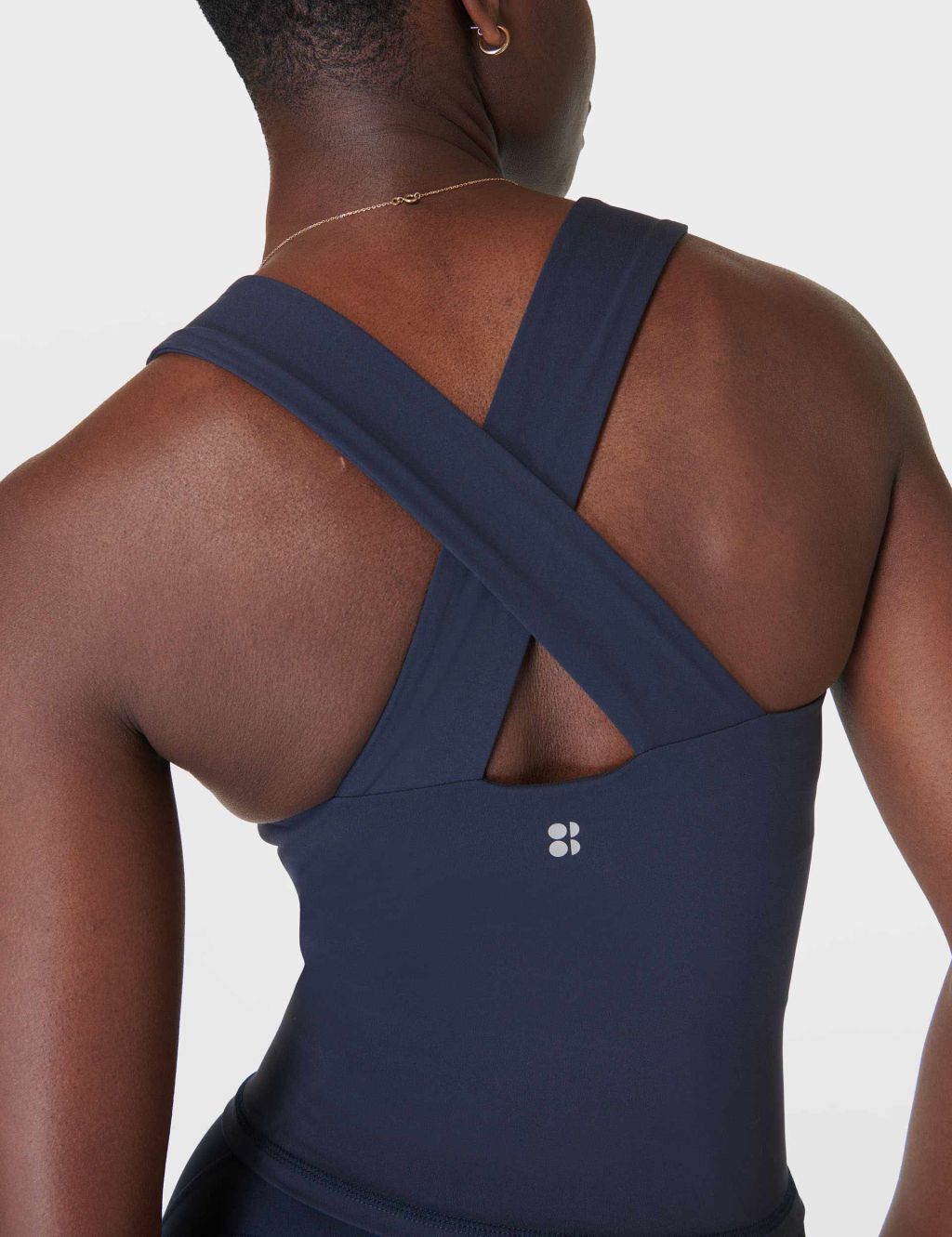 Power Illusion Crew Neck Cross Back Vest Top 5 of 5