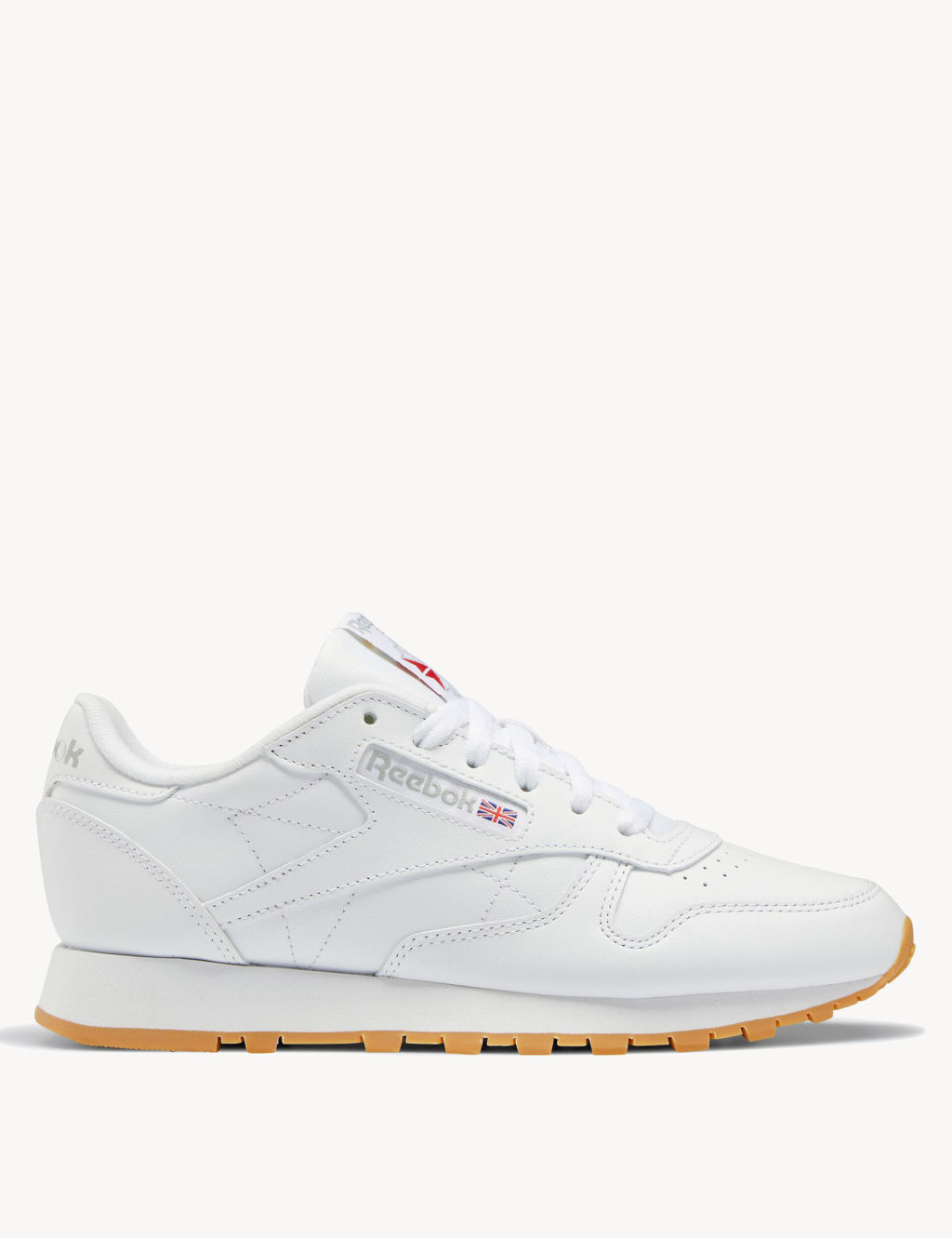 Classic Leather Lace Up Trainers