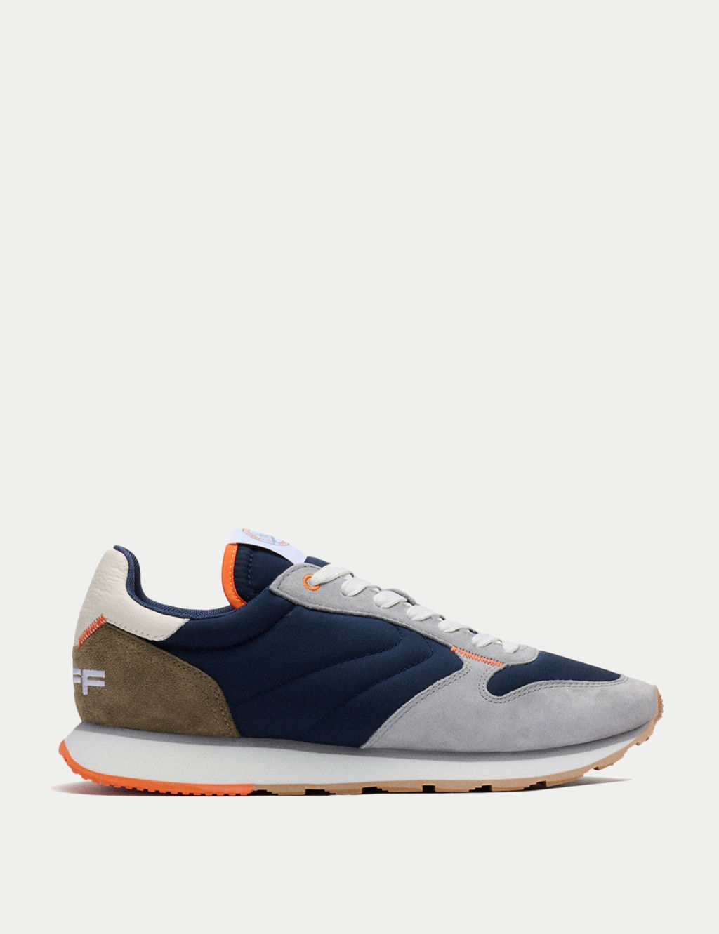 Leather Lace Up Trainers