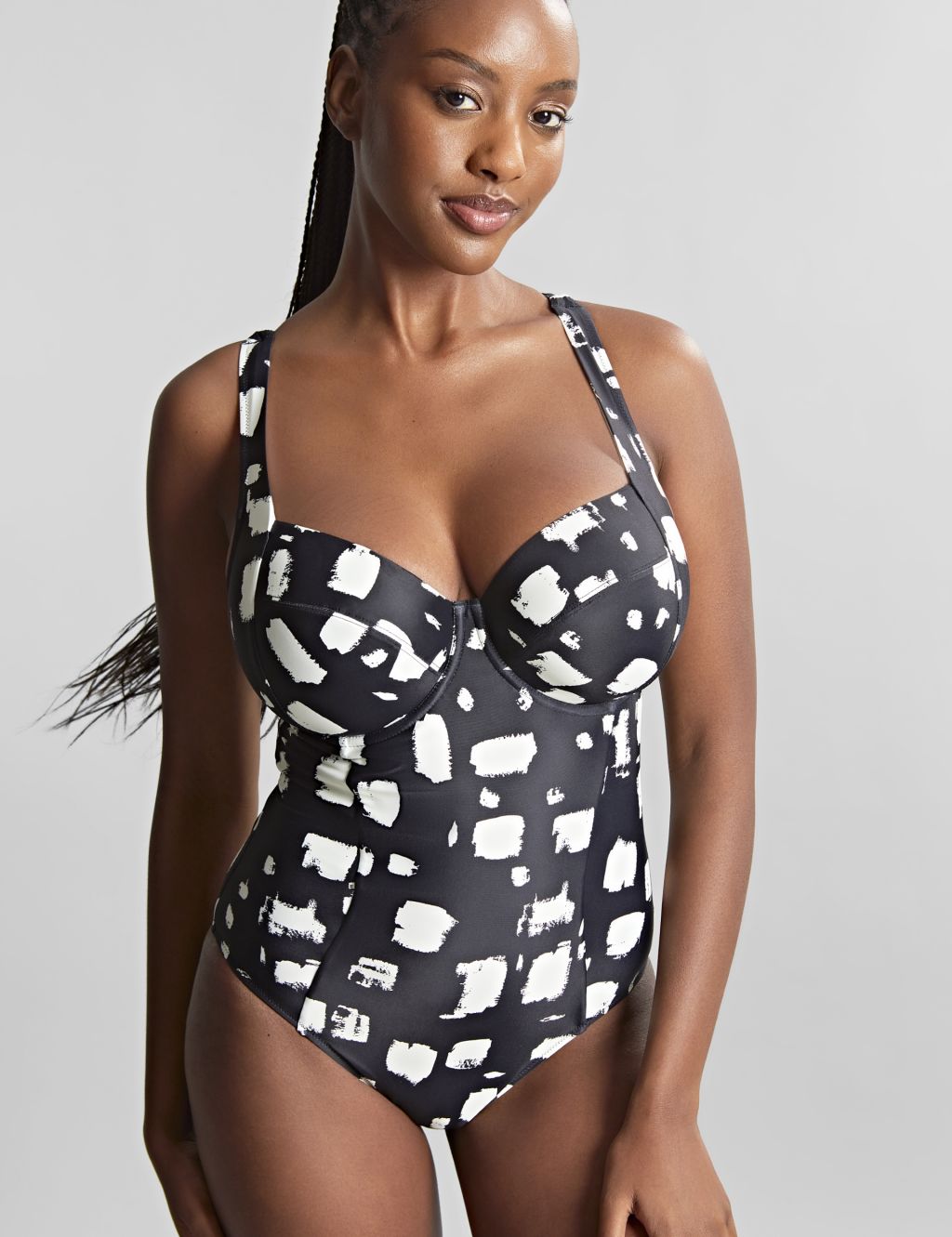 Black Sand Paloma Printed Wired Swimsuit