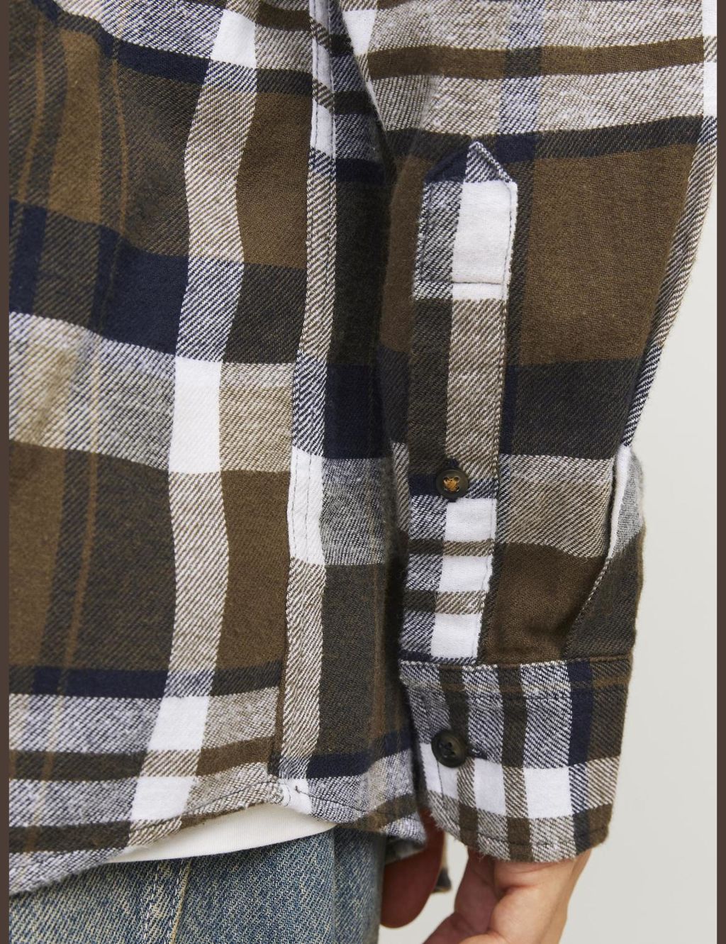 Slim Fit Pure Cotton Checked Overshirt 4 of 7