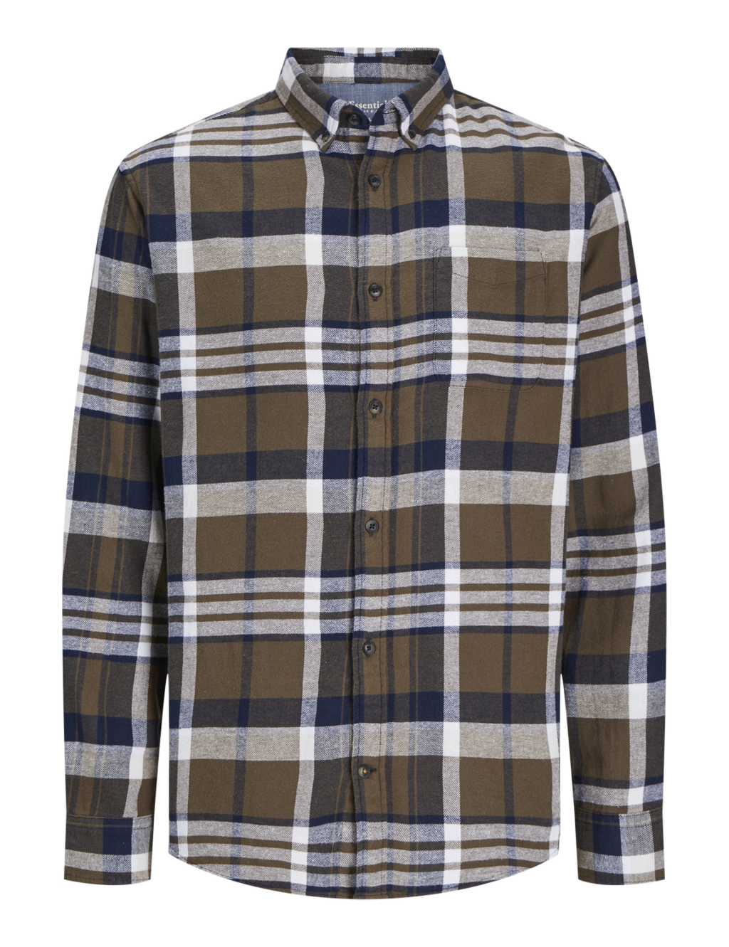 Slim Fit Pure Cotton Checked Overshirt 1 of 7