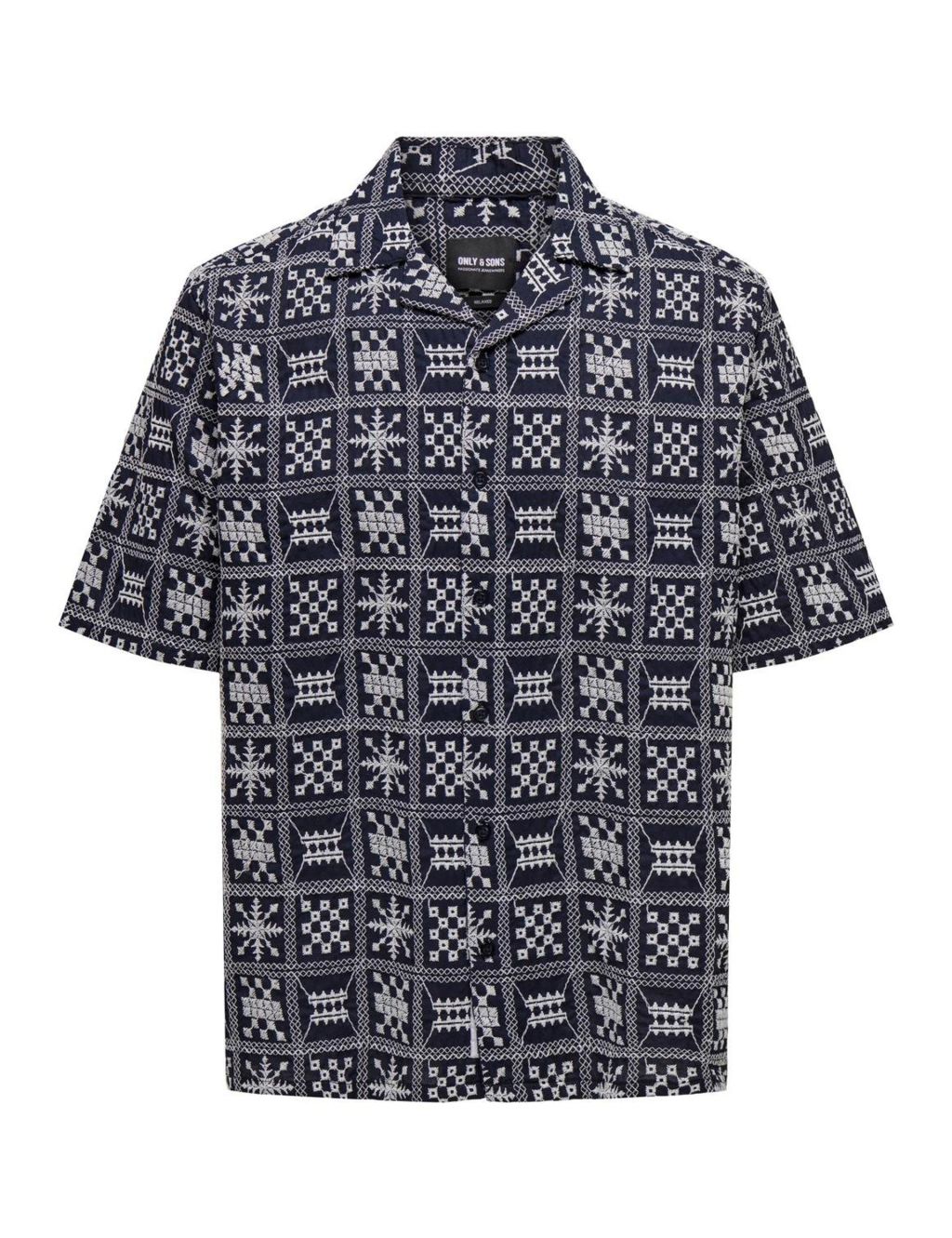 Cotton Rich Printed Shirt 1 of 3