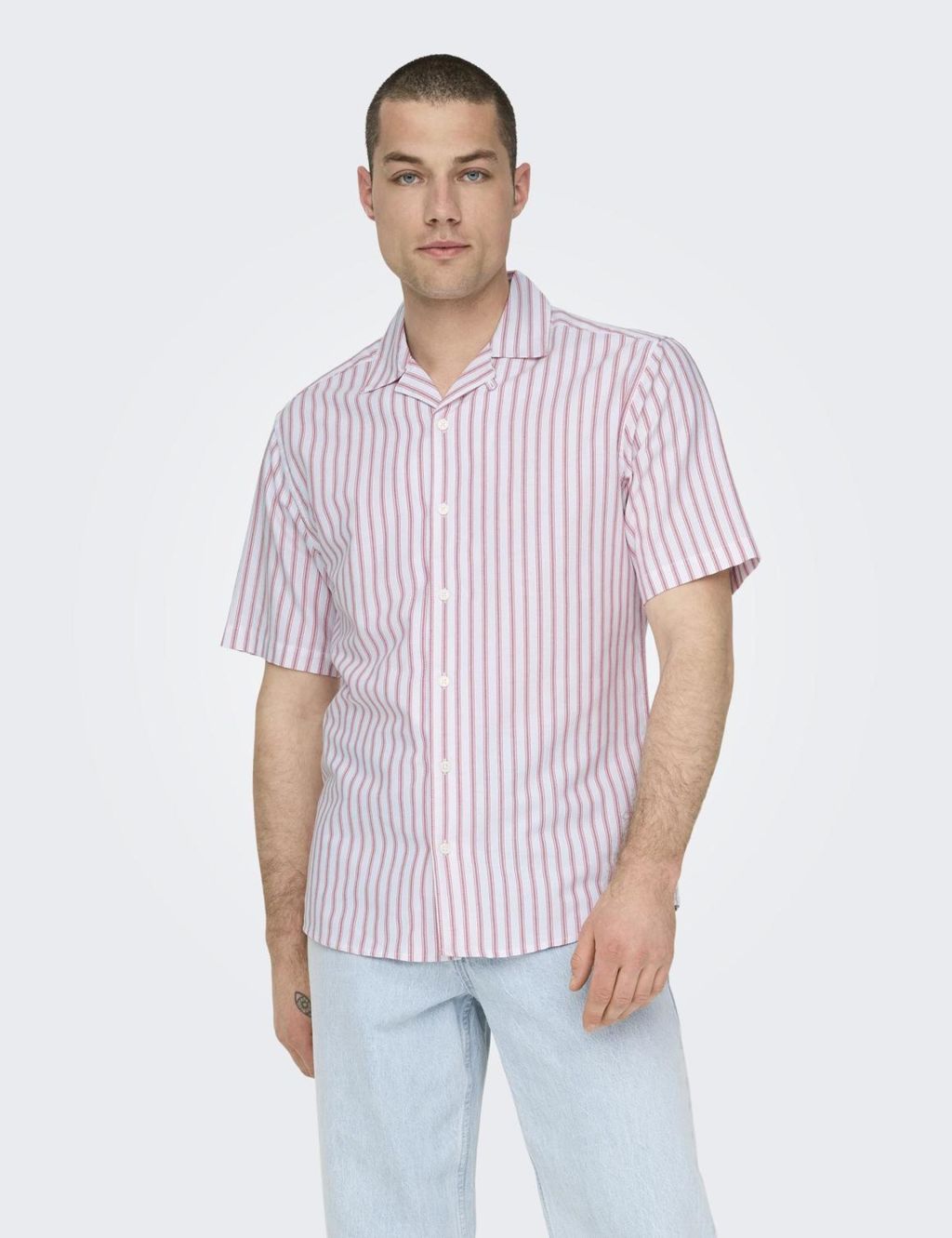 Cotton Rich Striped Oxford Shirt 3 of 6