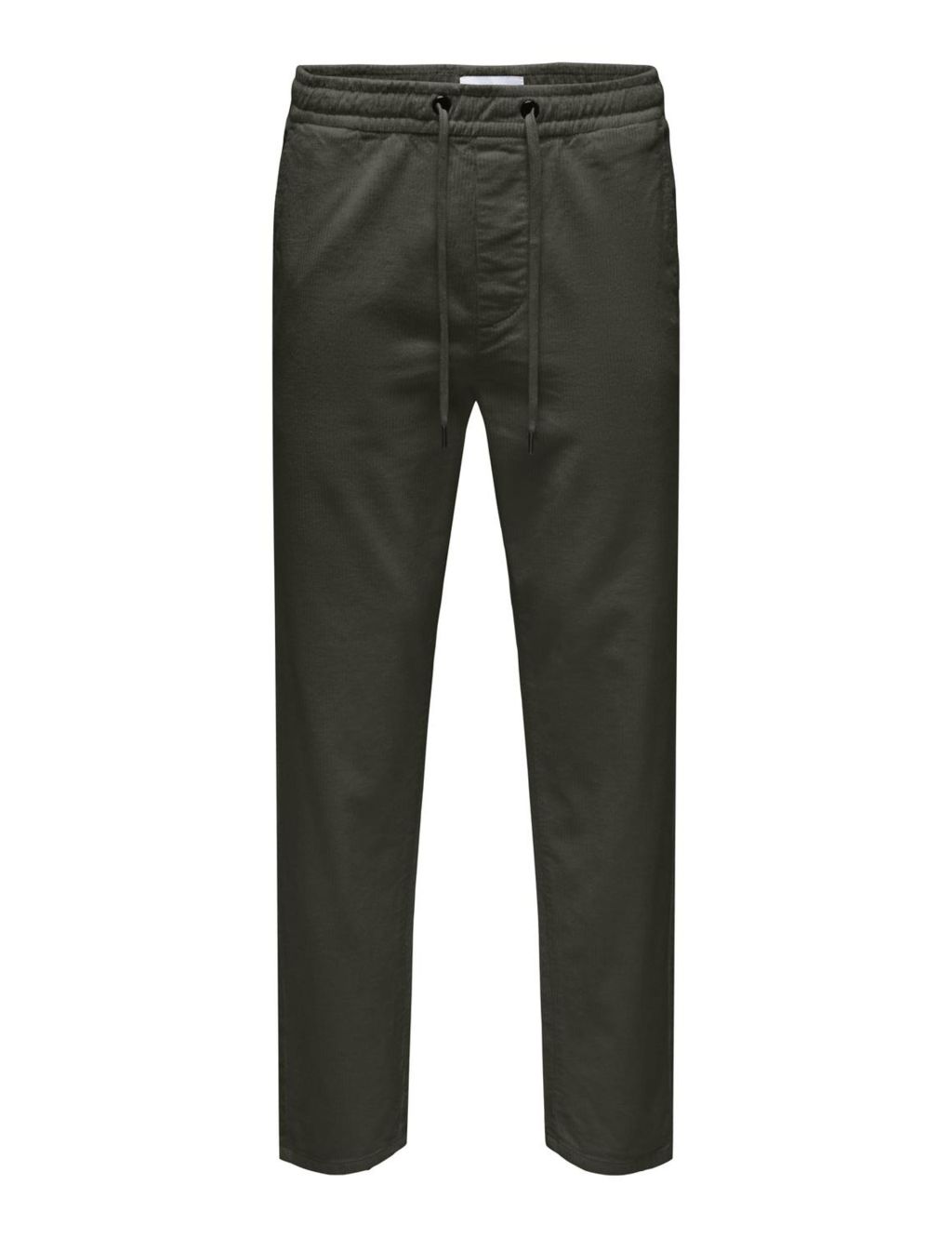 Tapered Fit Corduroy Elasticated Waist Trousers