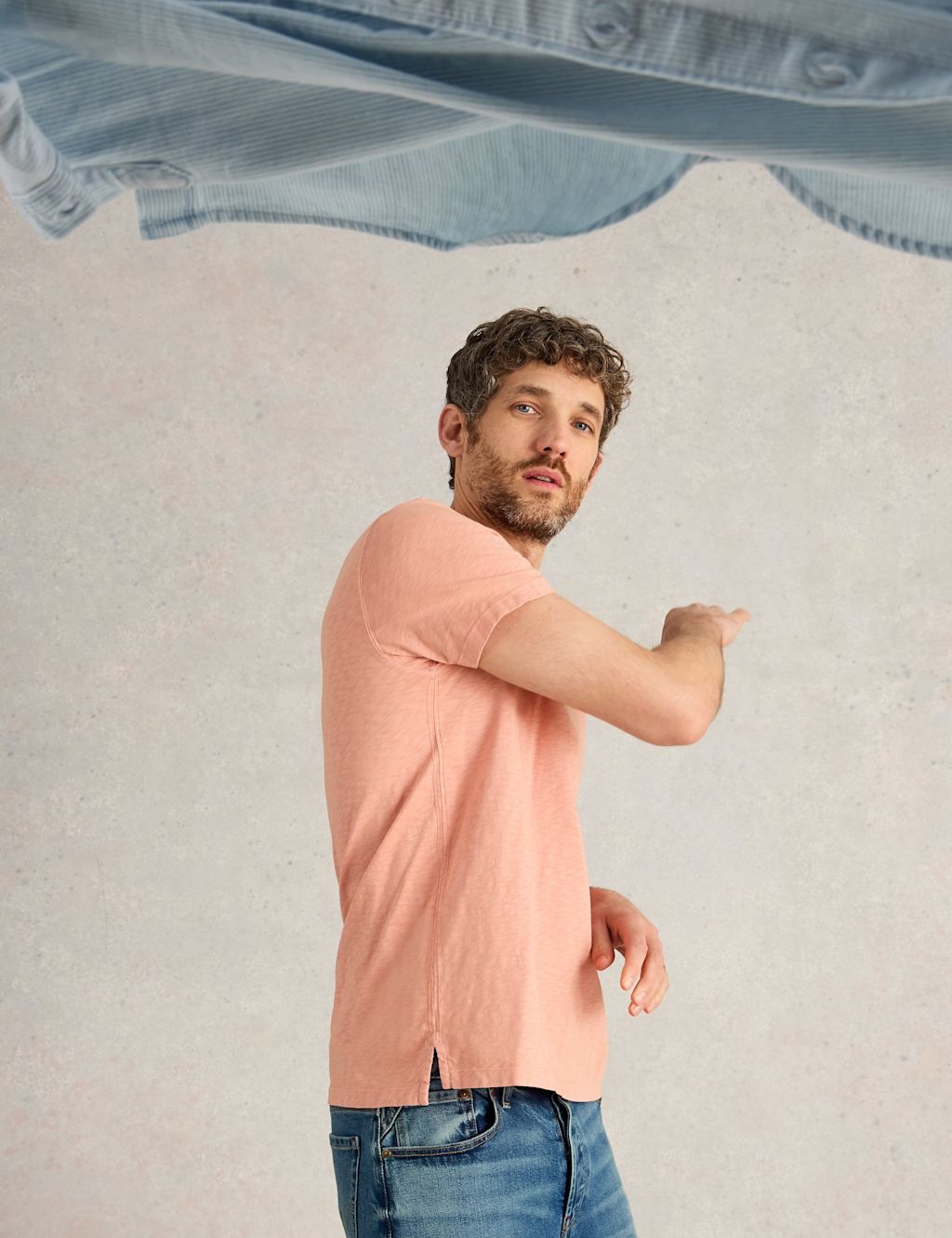 Pure Cotton Crew Neck T-Shirt