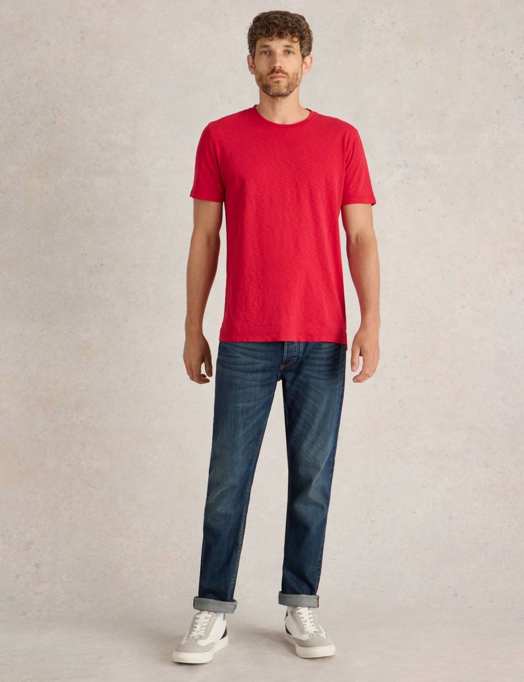 Pure Cotton Crew Neck T-Shirt