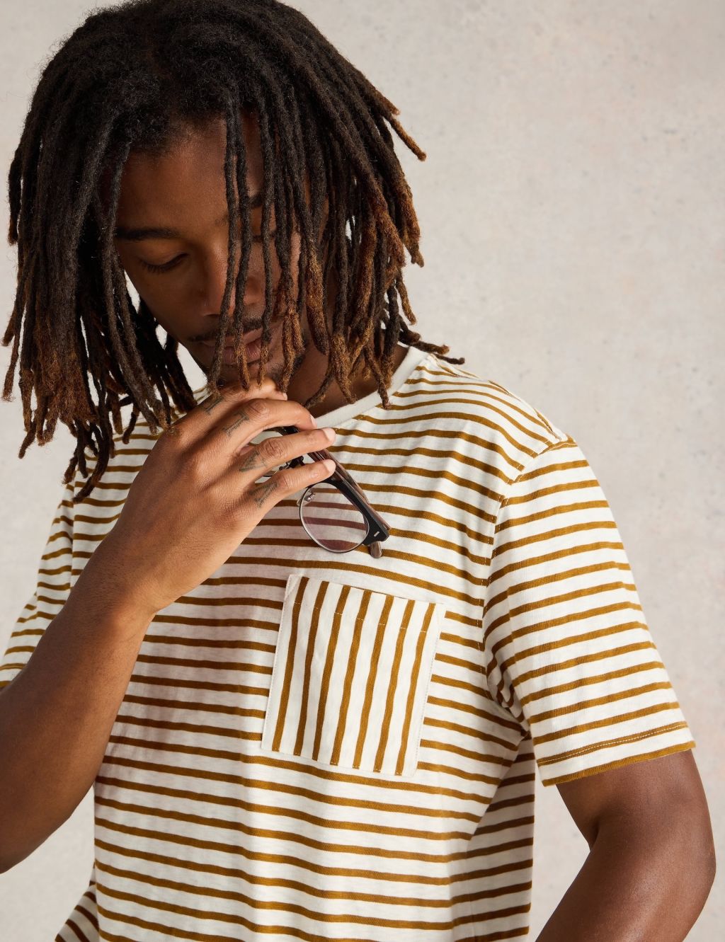 Pure Cotton Striped T-Shirt 4 of 5