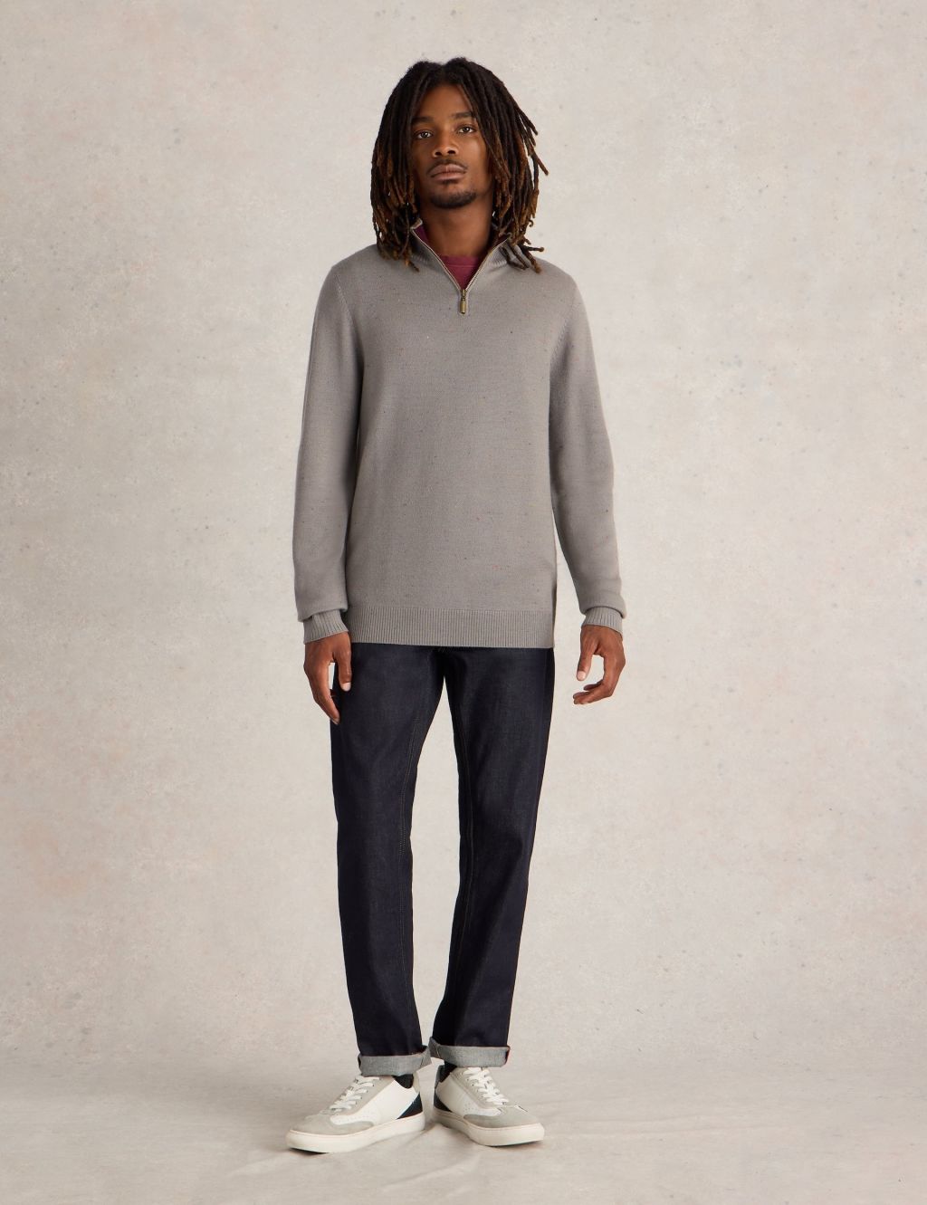 Merino Wool Rich Funnel Jumper