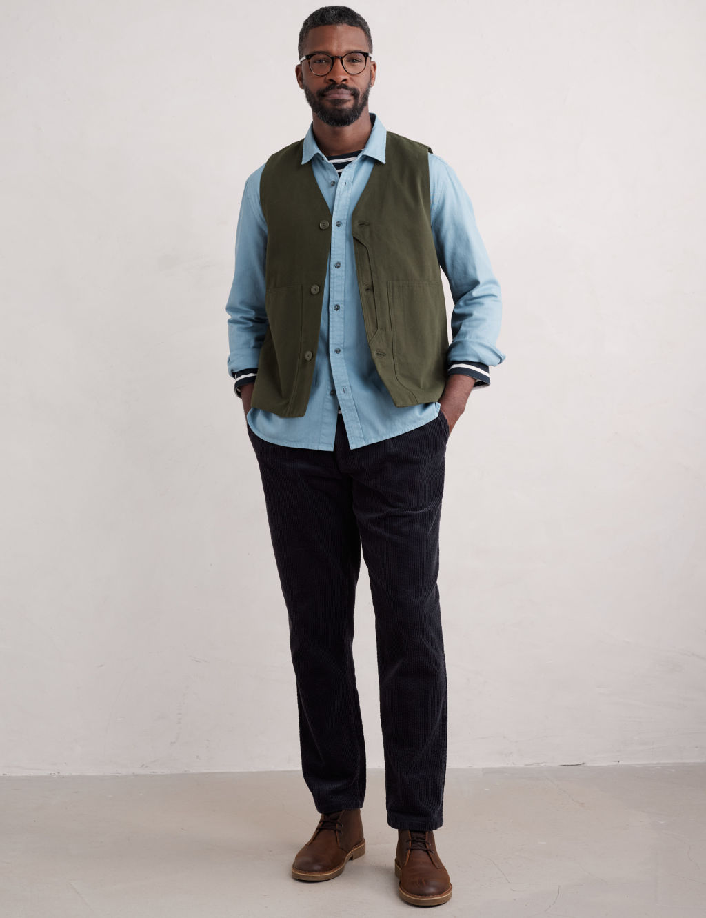 Regular Fit Cotton Waistcoat