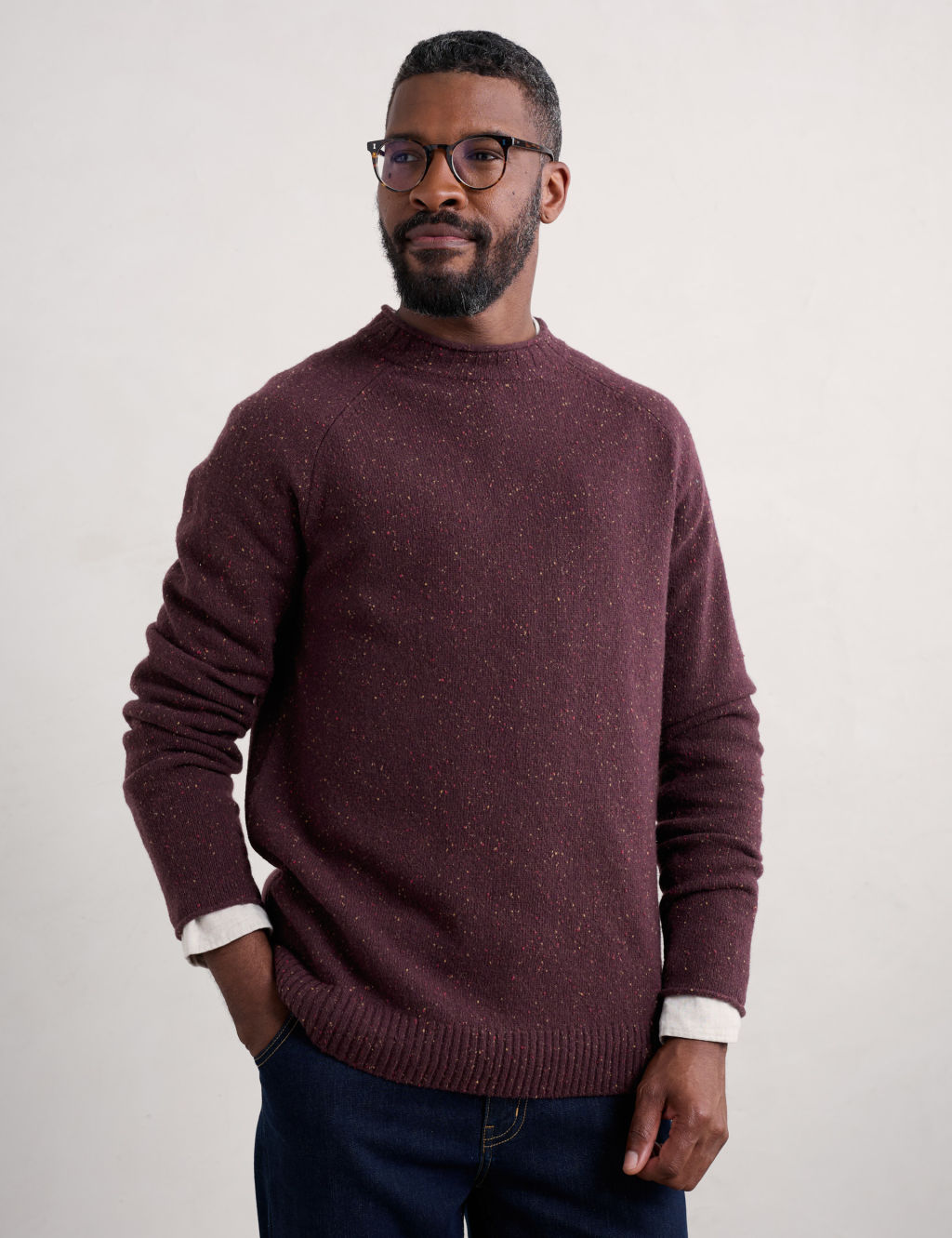 Lambswool Rich Crew Neck Jumper