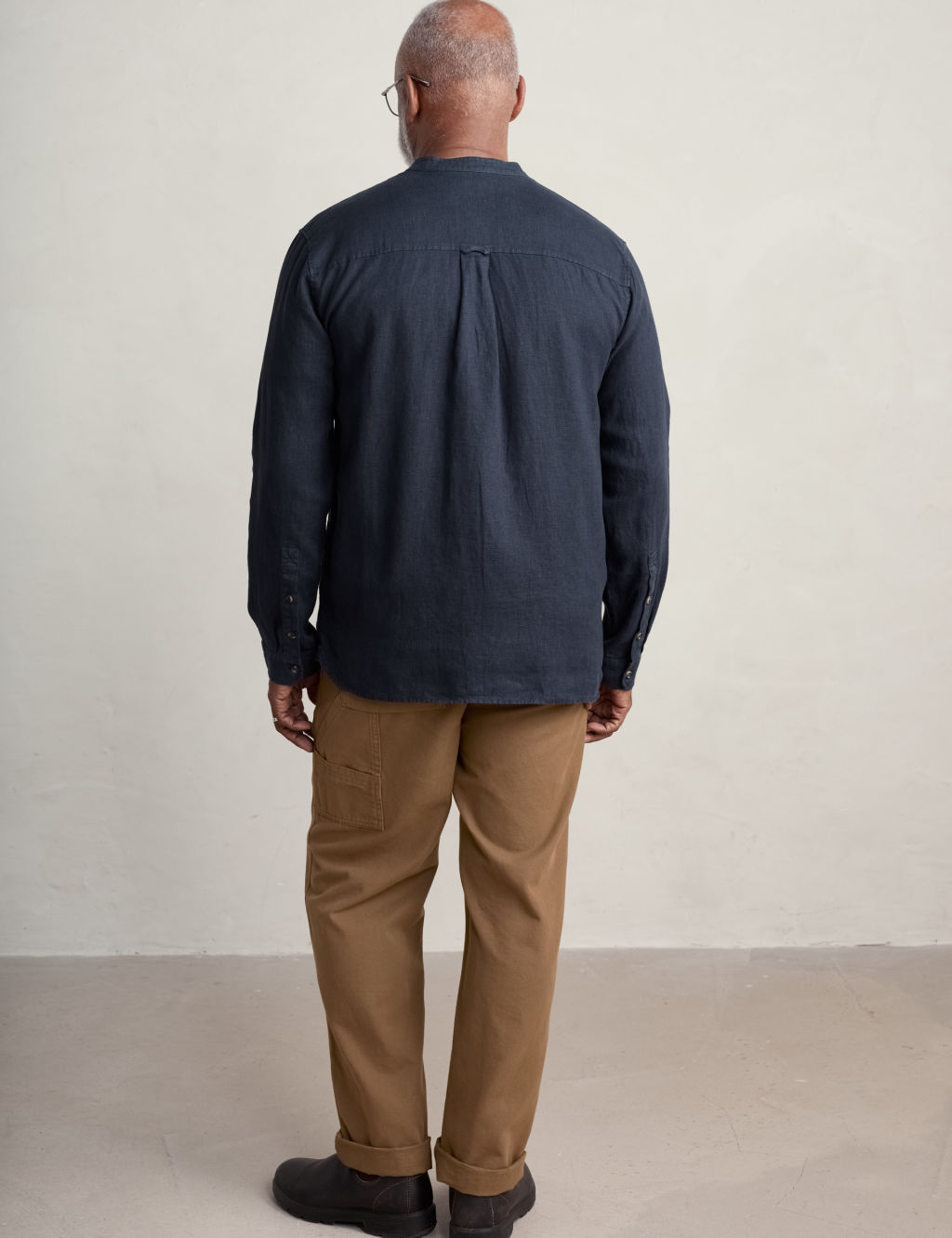 Pure Linen Grandad Collar Shirt 2 of 5