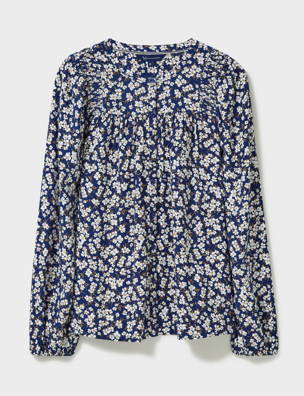 Floral Crew Neck Blouse 1 of 5