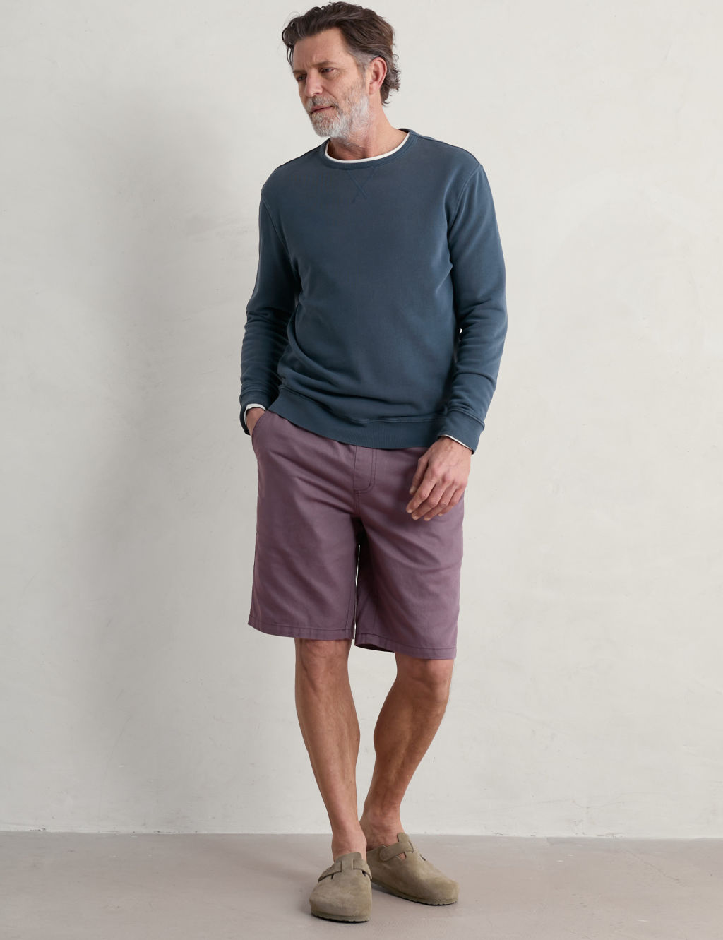 Pure Cotton Crew Neck Sweatshirt