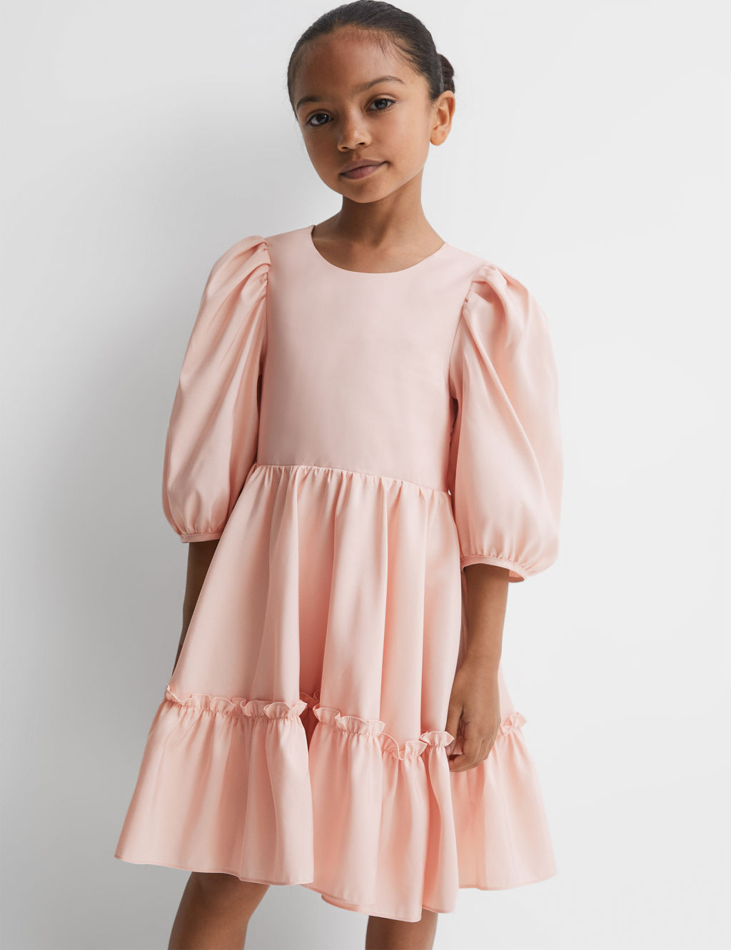 Pure Cotton Tiered Dress (4-14 Yrs) 3 of 4