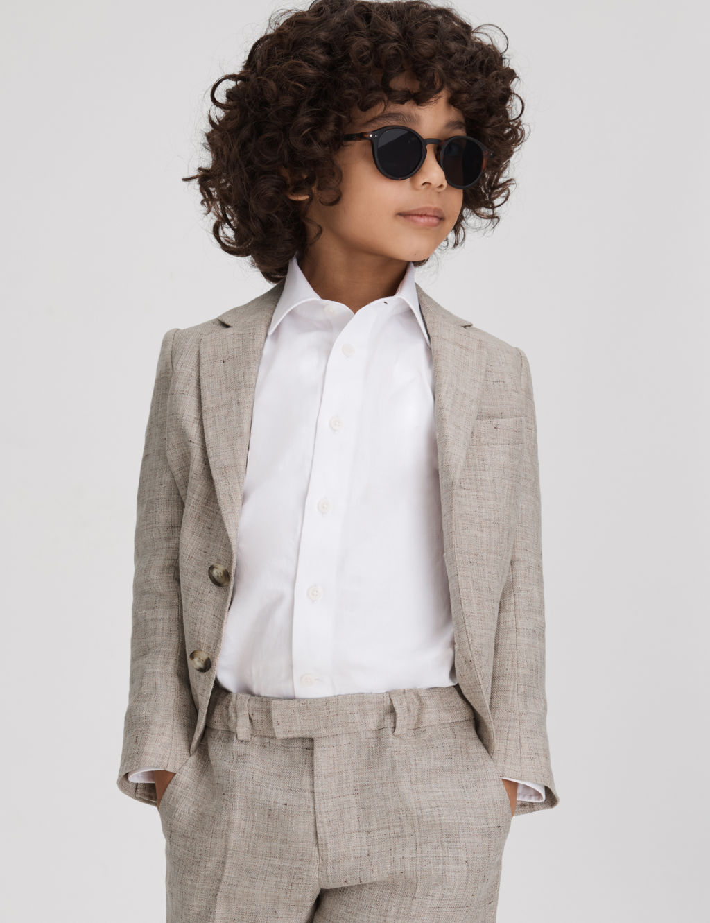 Pure Linen Blazer (3-13 Yrs) 2 of 4