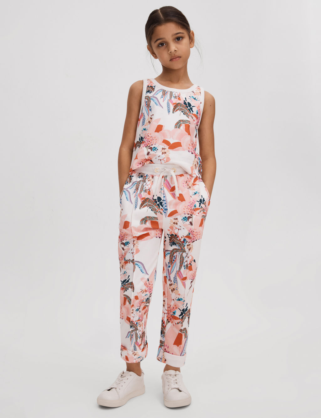 Pure Cotton Floral Top & Bottom Outfit (4-14 Yrs)
