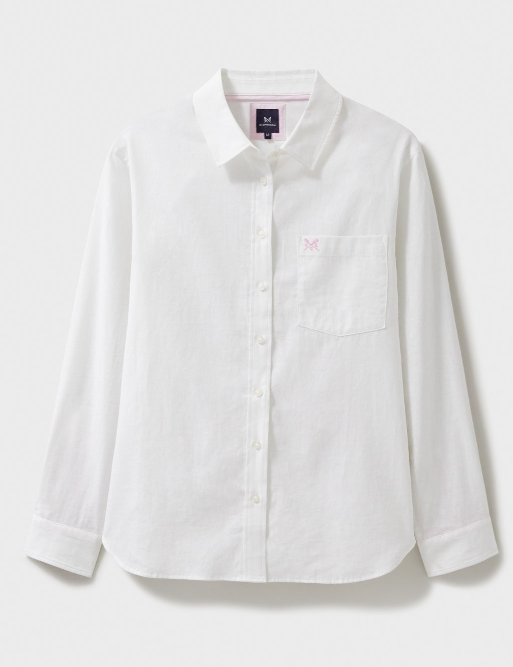 Linen Rich Collared Button Through Shirt 1 of 5