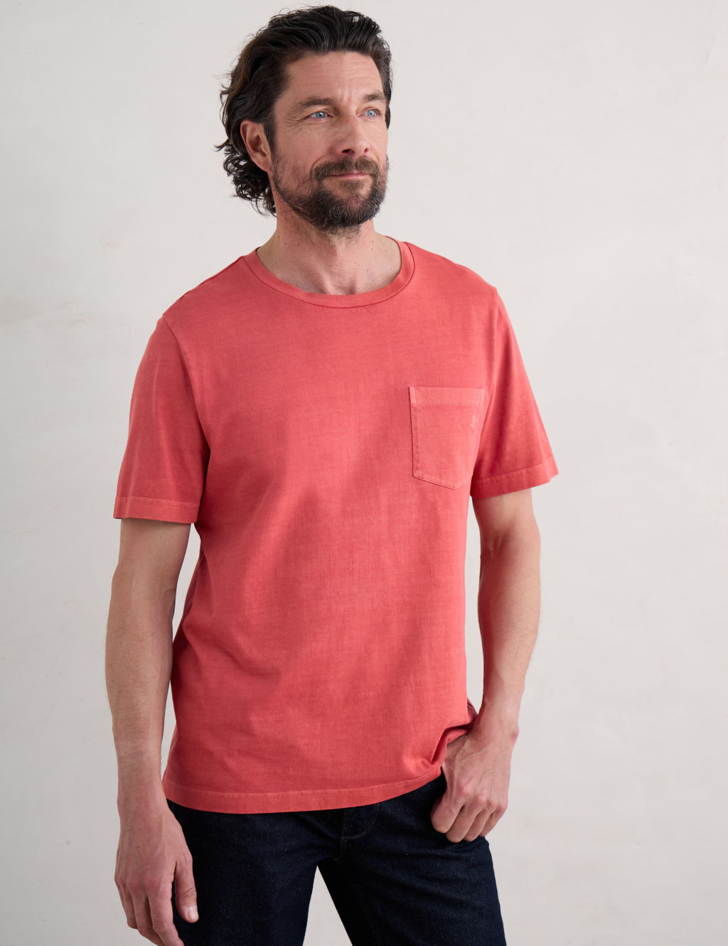 Pure Cotton Crew Neck T-Shirt