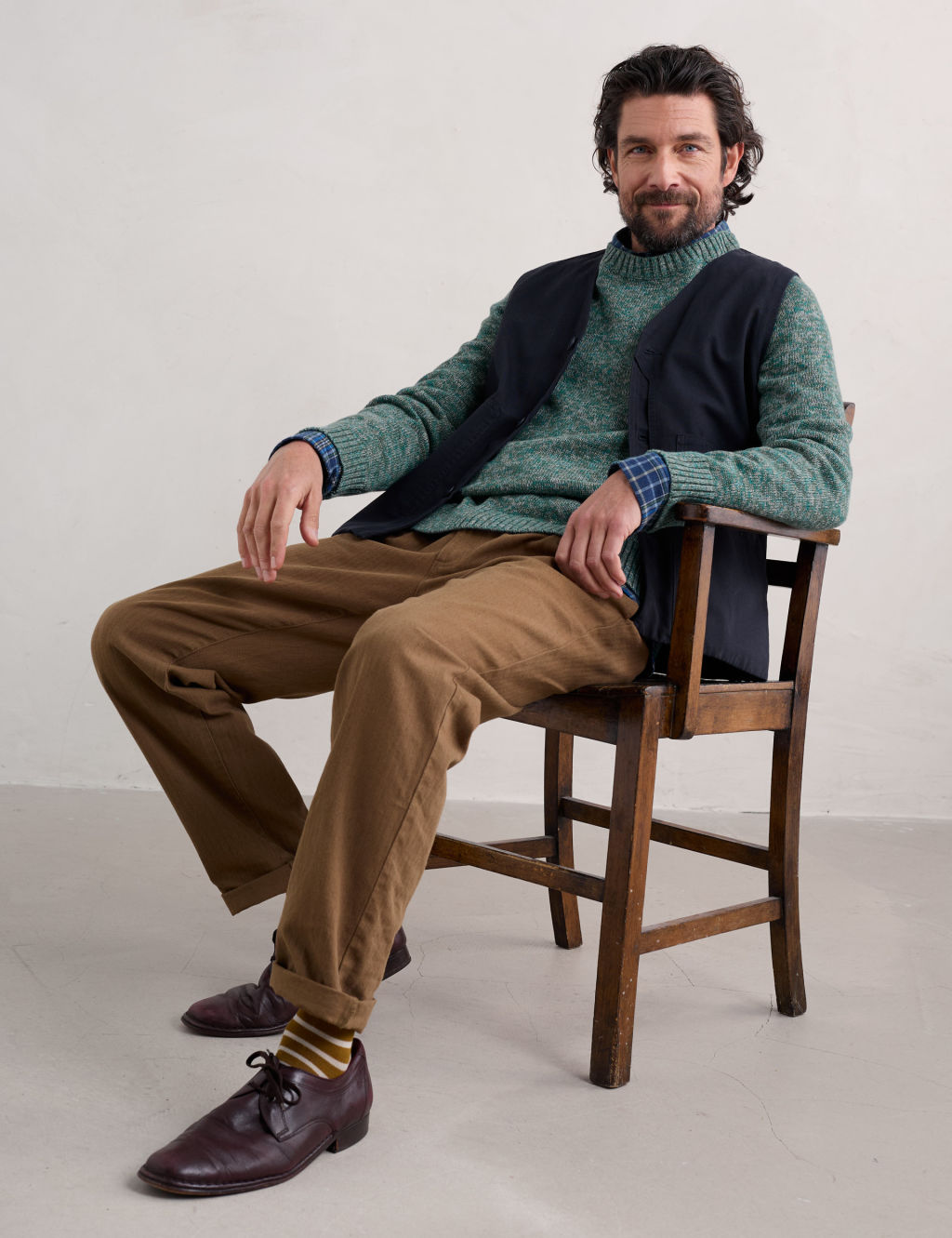 Pure Cotton Crew Neck Jumper