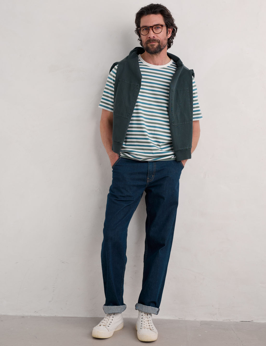 Pure Cotton Striped T-Shirt