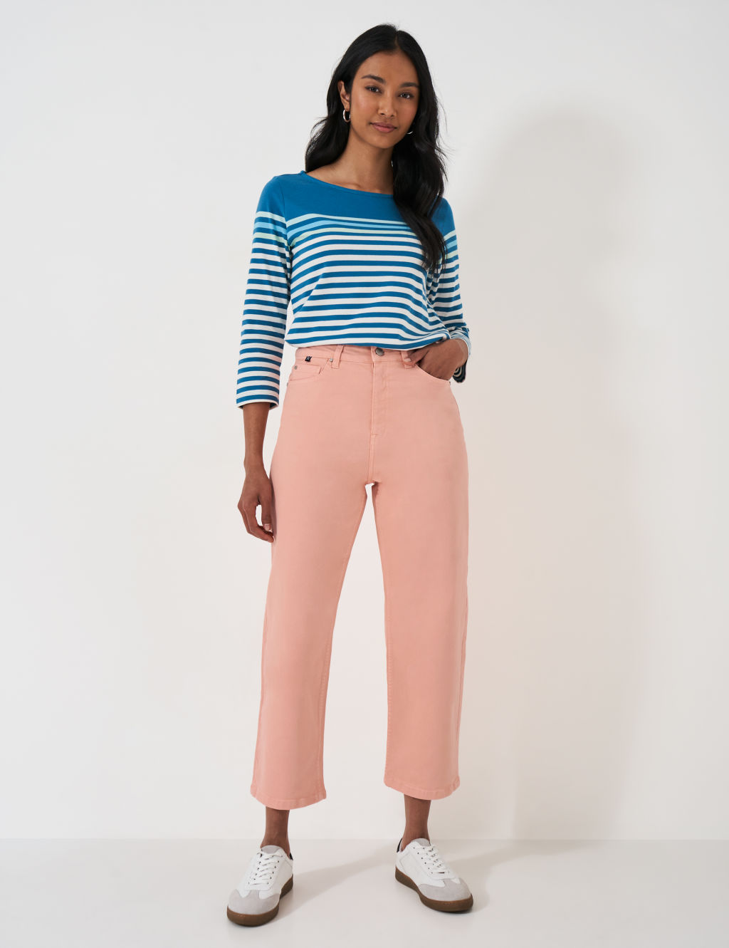 Straight Leg Cropped Jeans