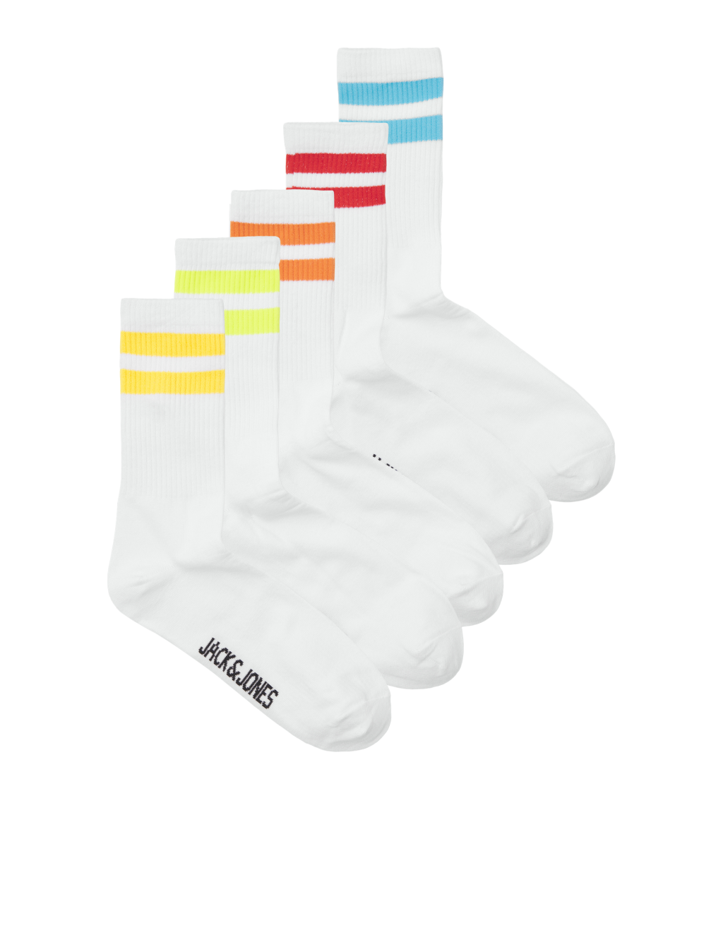 5pk Cotton Rich Striped Socks (1-9 Yrs)