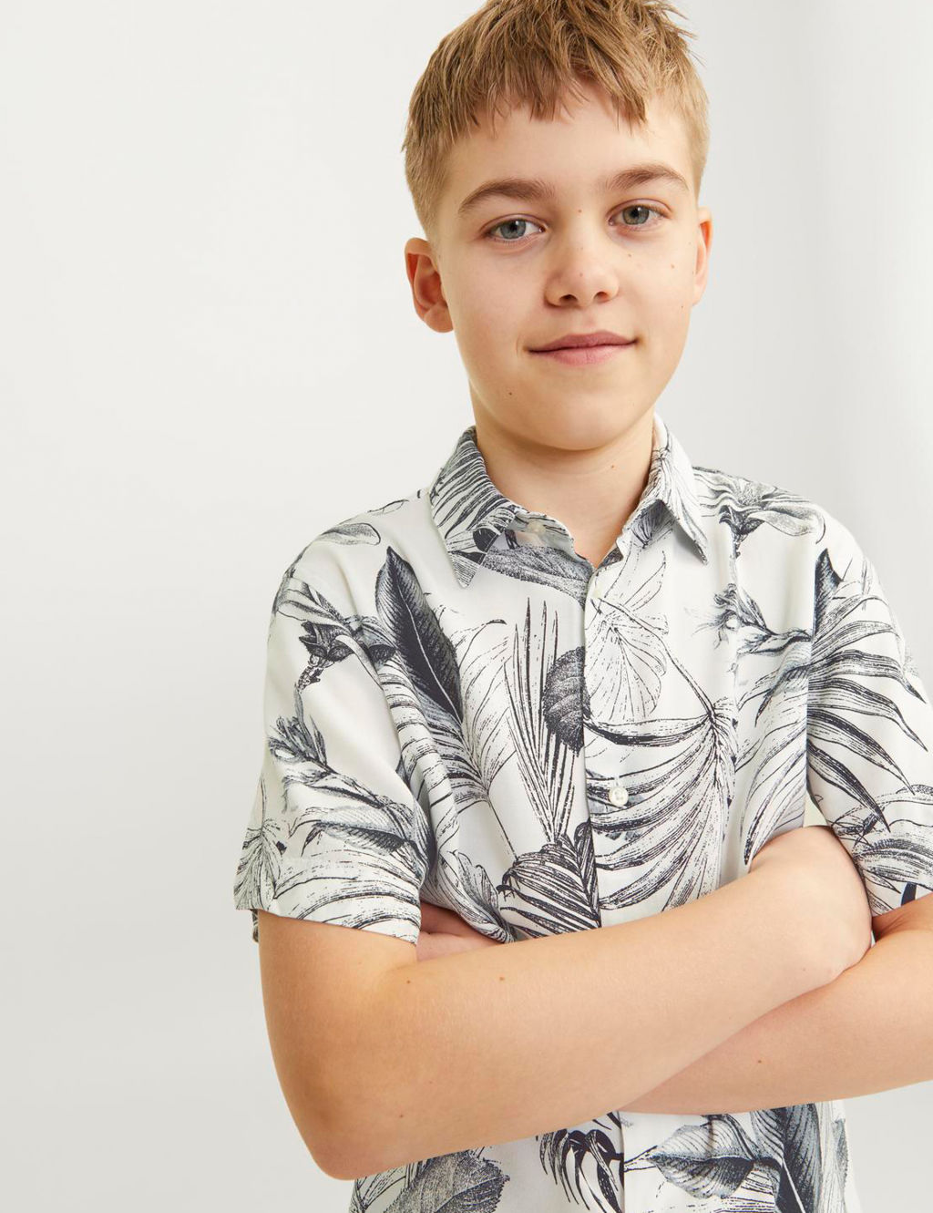 Leaf Print Shirt (8-16 Yrs)