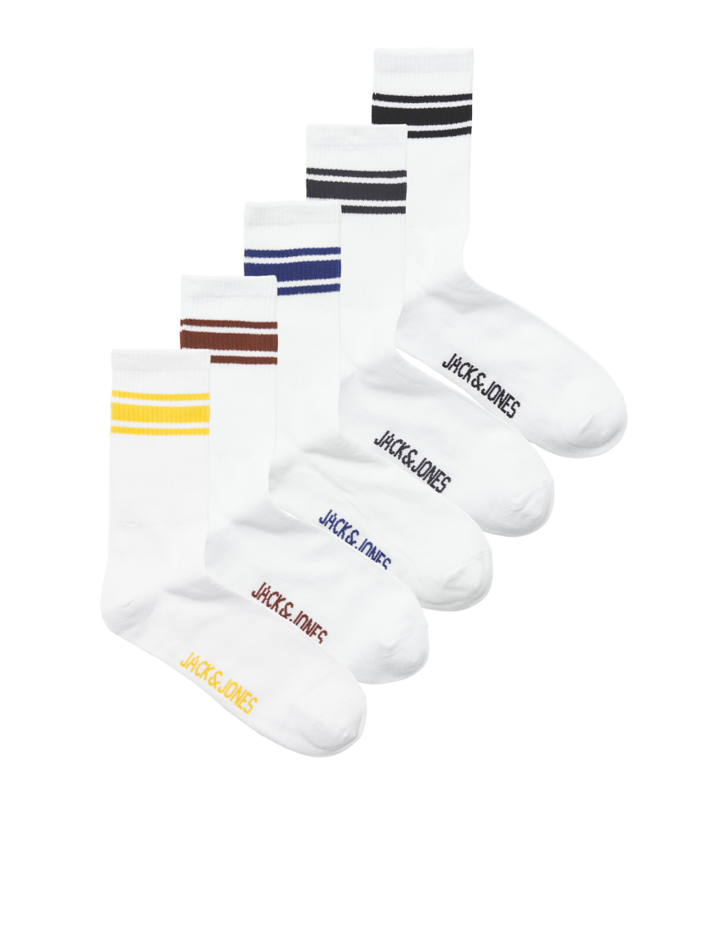 5pk Cotton Rich Striped Socks