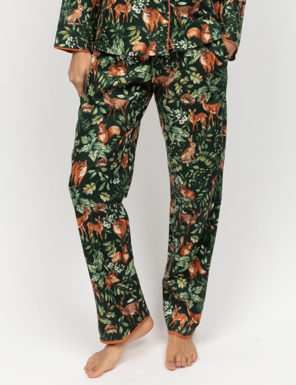 Cotton Modal Blend Woodland Pyjama Bottoms