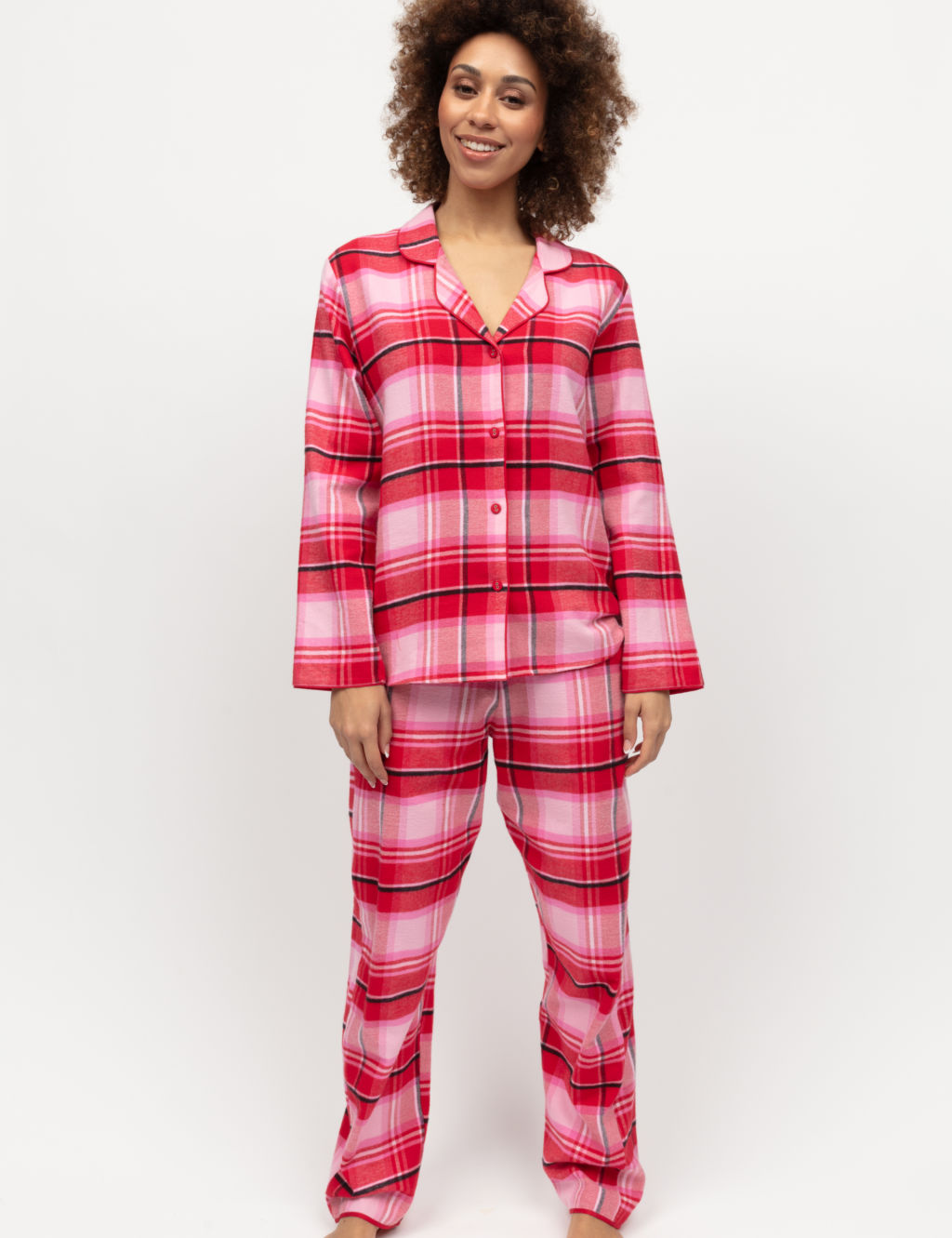 Pure Cotton Checked Print Pyjama Set