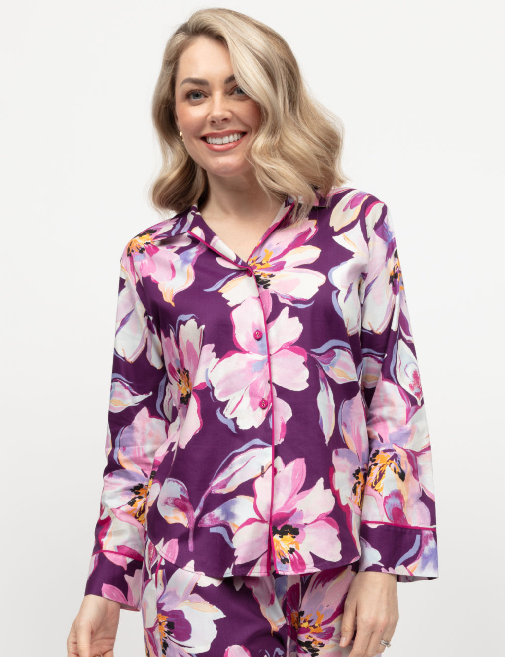 Cotton Modal Floral Pyjama Top