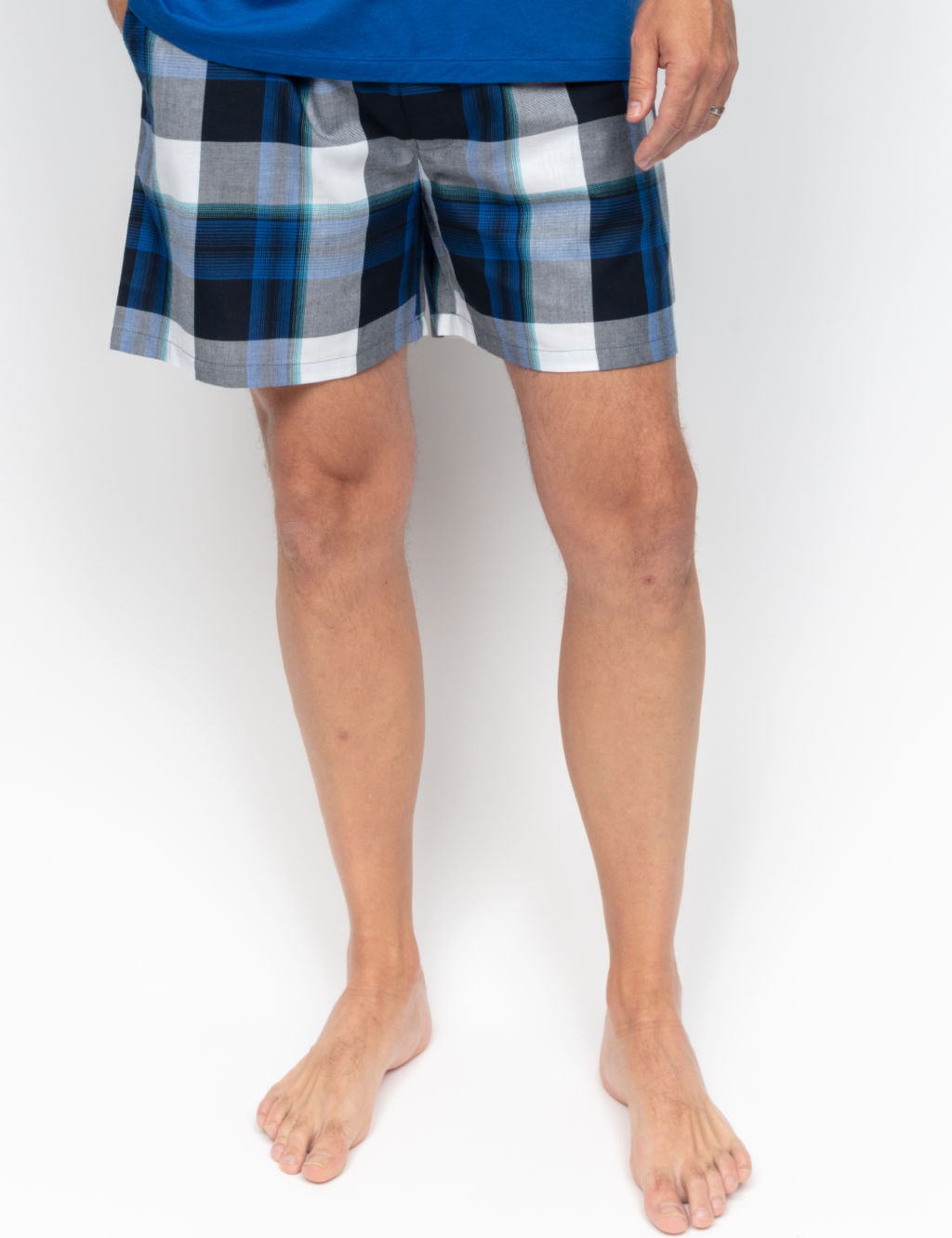 Pure Cotton Checked Pyjama Shorts 3 of 4