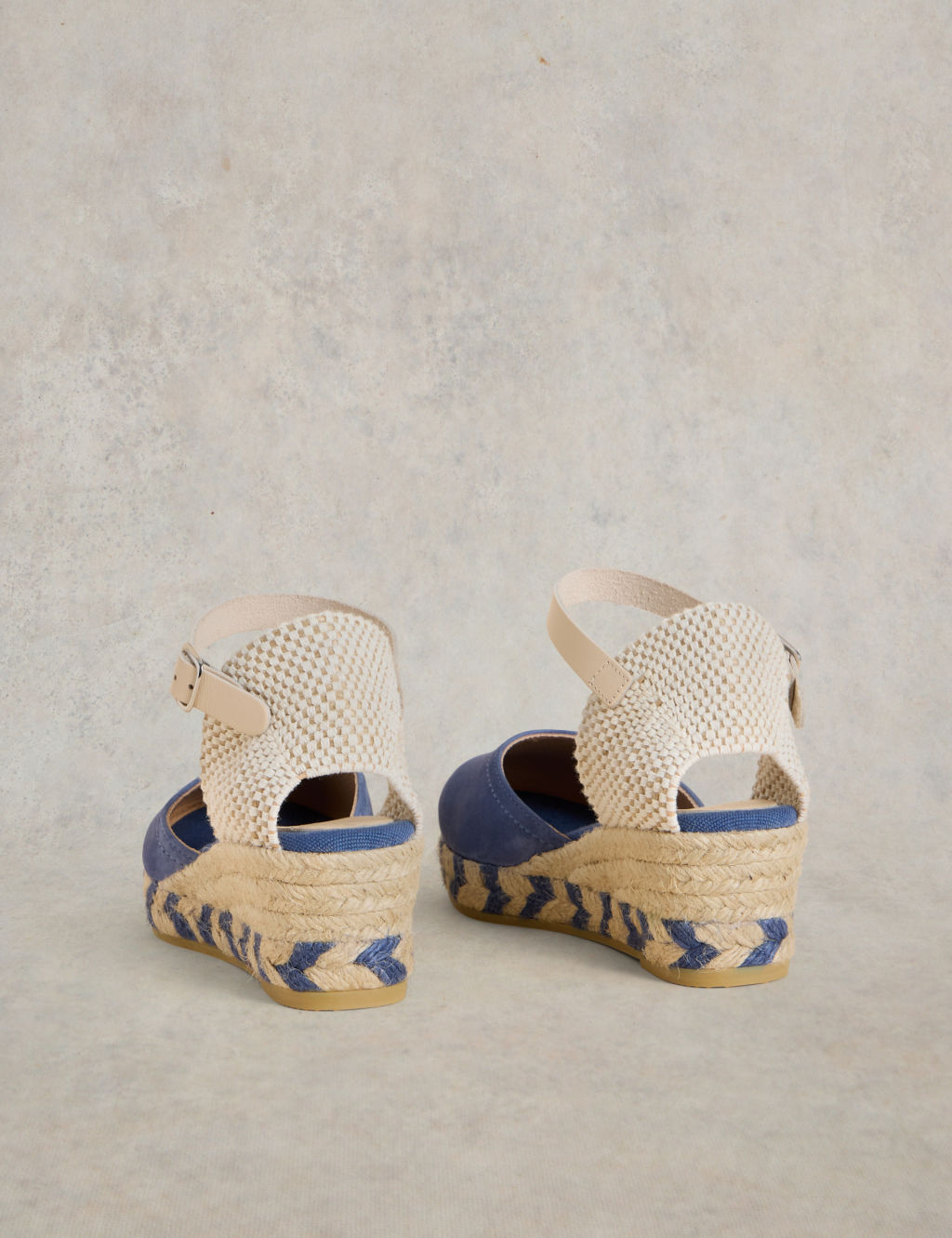 Suede Ankle Strap Wedge Espadrilles 2 of 4