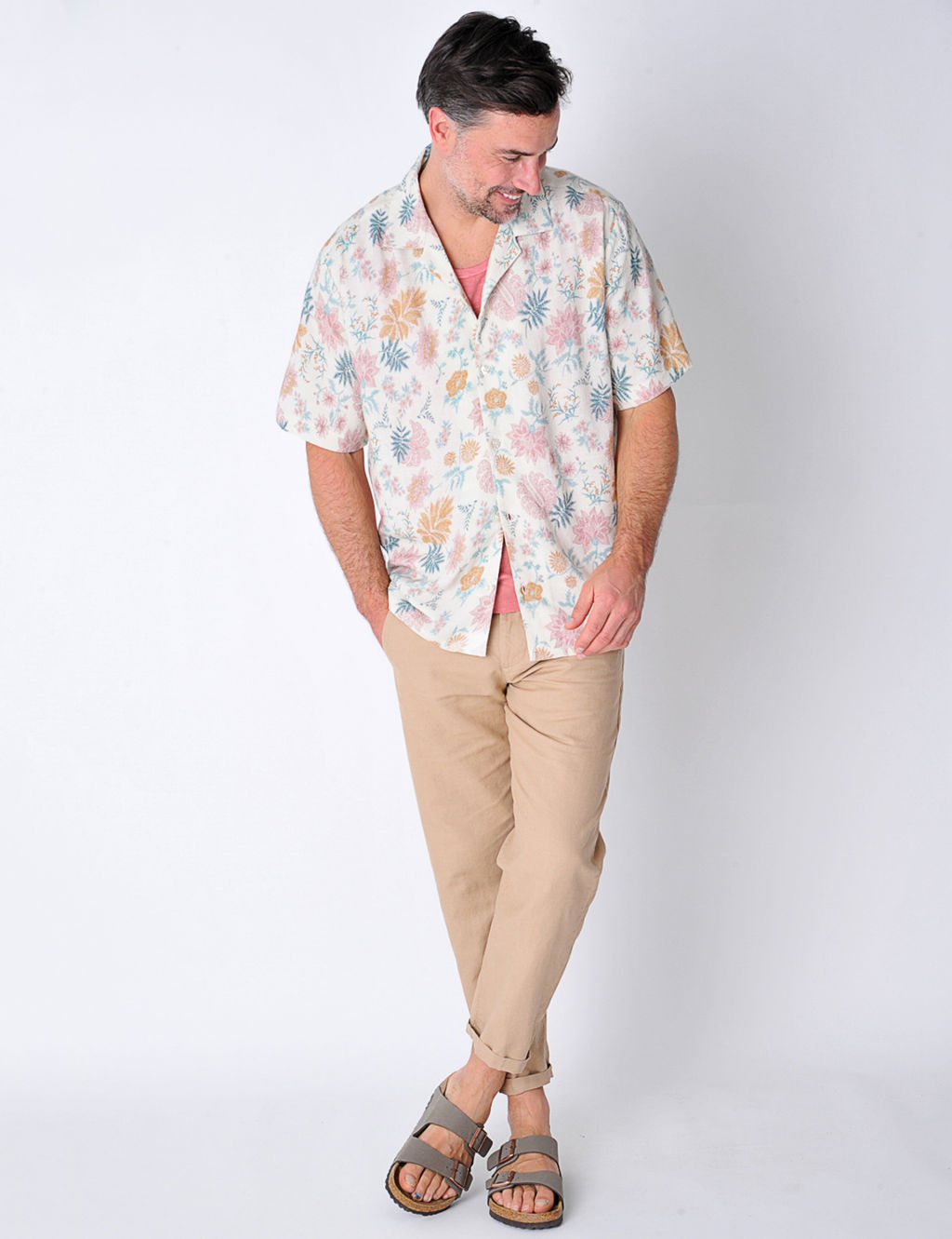 Linen Blend Floral Shirt 4 of 6