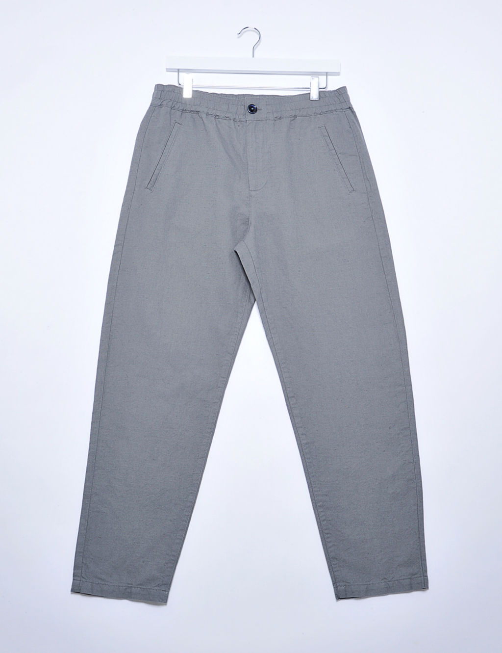 Tapered Fit Cotton Rich Lightweight Trousers 1 of 6