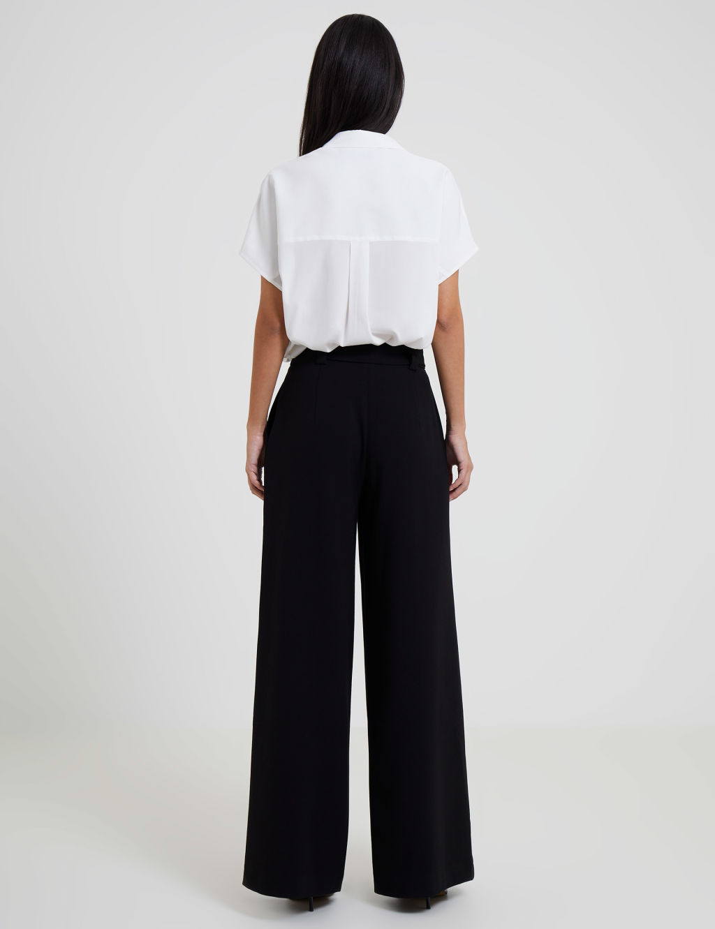 Belted Relaxed Wide Leg Trousers 2 of 3