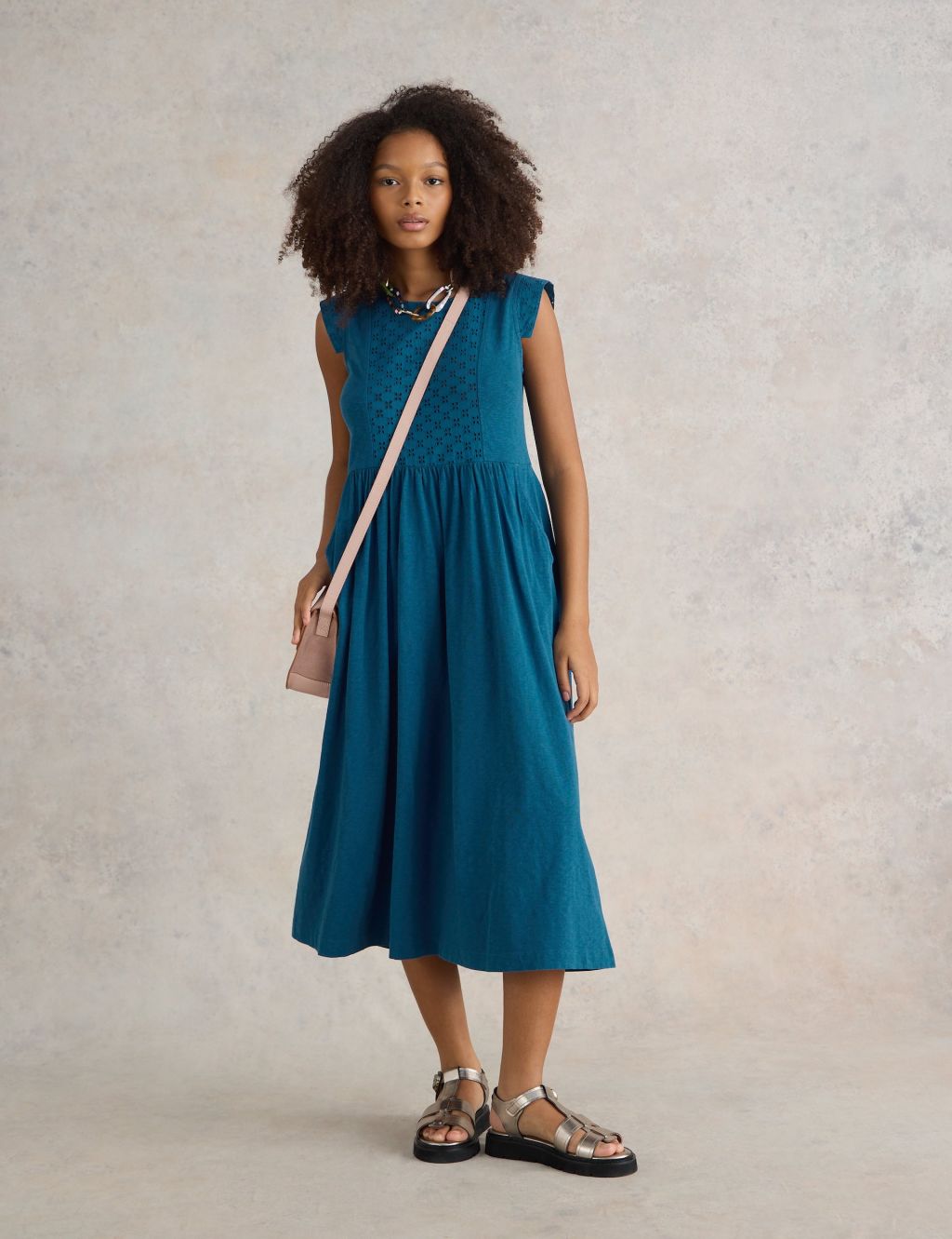 Broderie tea dress store