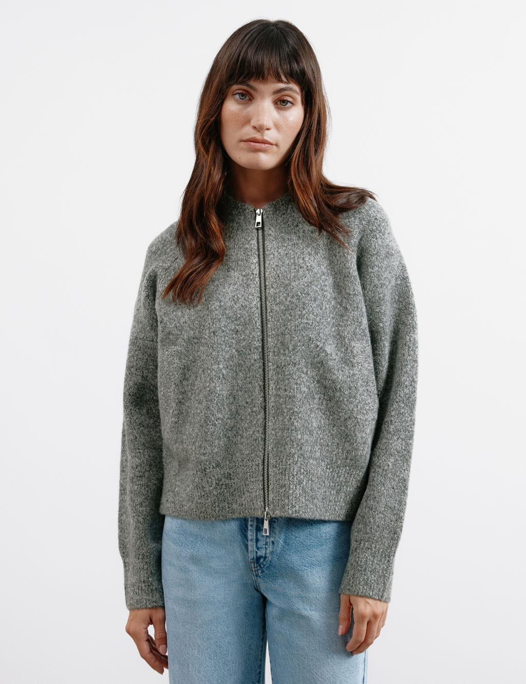 Knitted Jacket with Wool