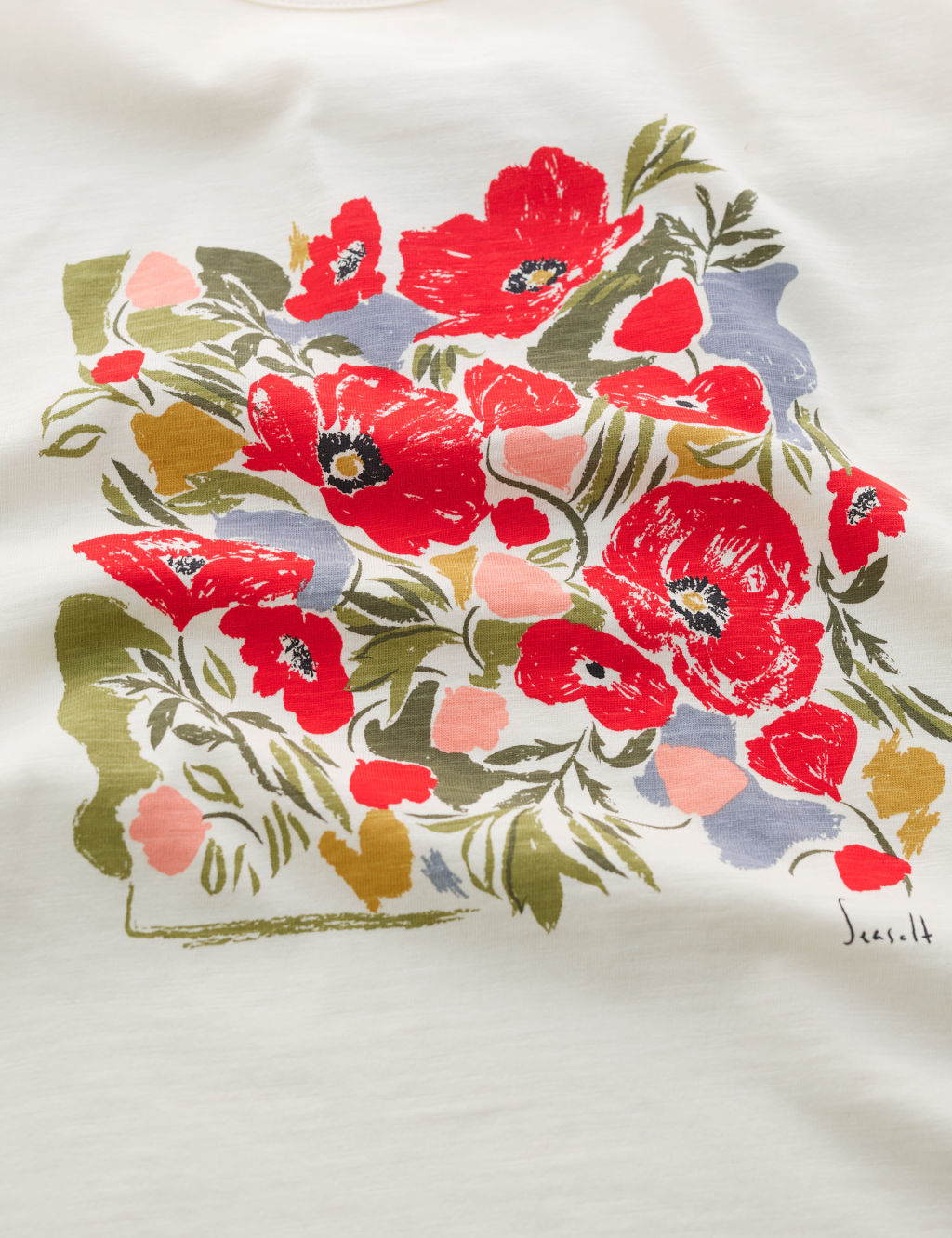 Pure Cotton Floral T-Shirt | Seasalt Cornwall | M&S