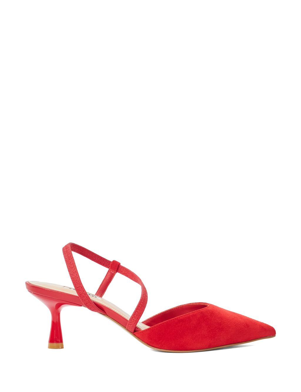 Kitten Heel Pointed Court Shoes 3 of 5