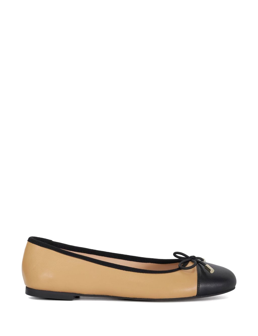 Leather Flat Ballet Pumps