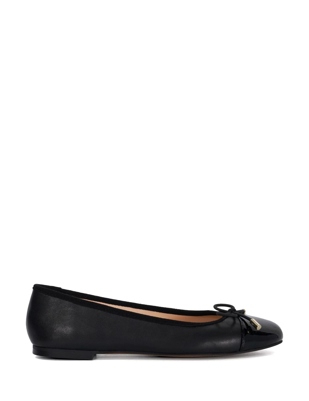 Leather Flat Ballet Pumps 3 of 5