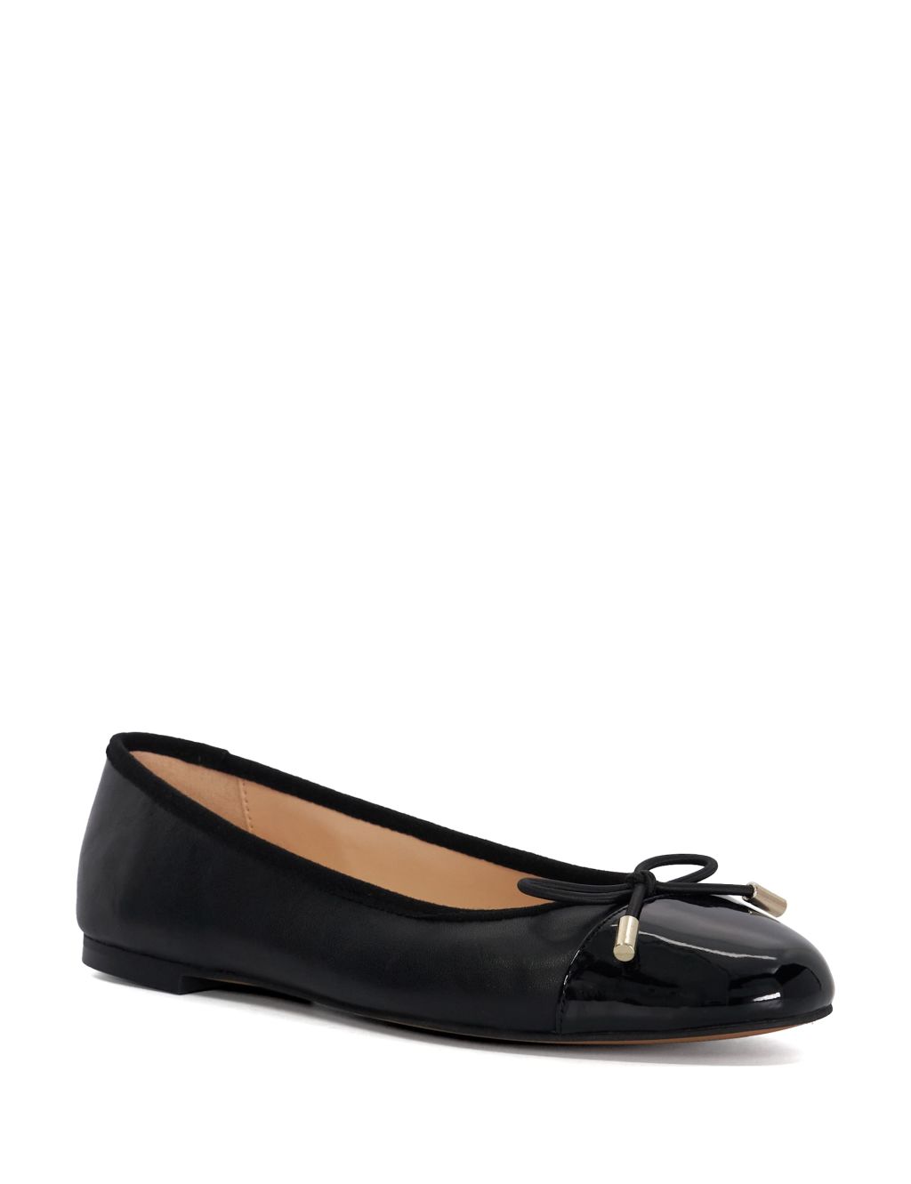 Leather Flat Ballet Pumps 1 of 5