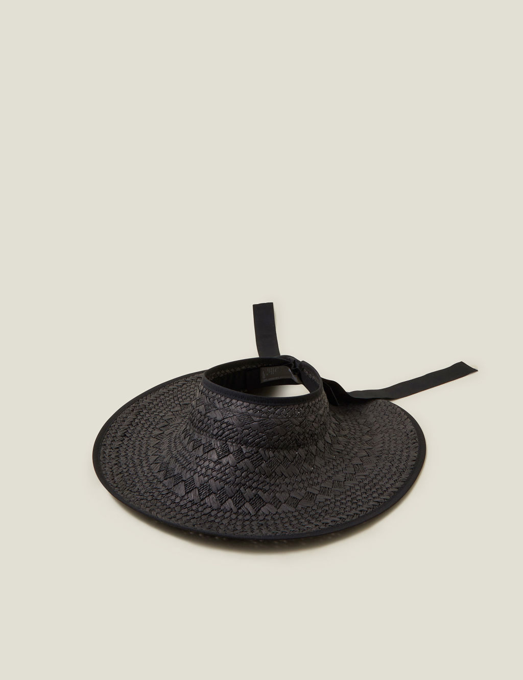 Woven Wide Brim Visor