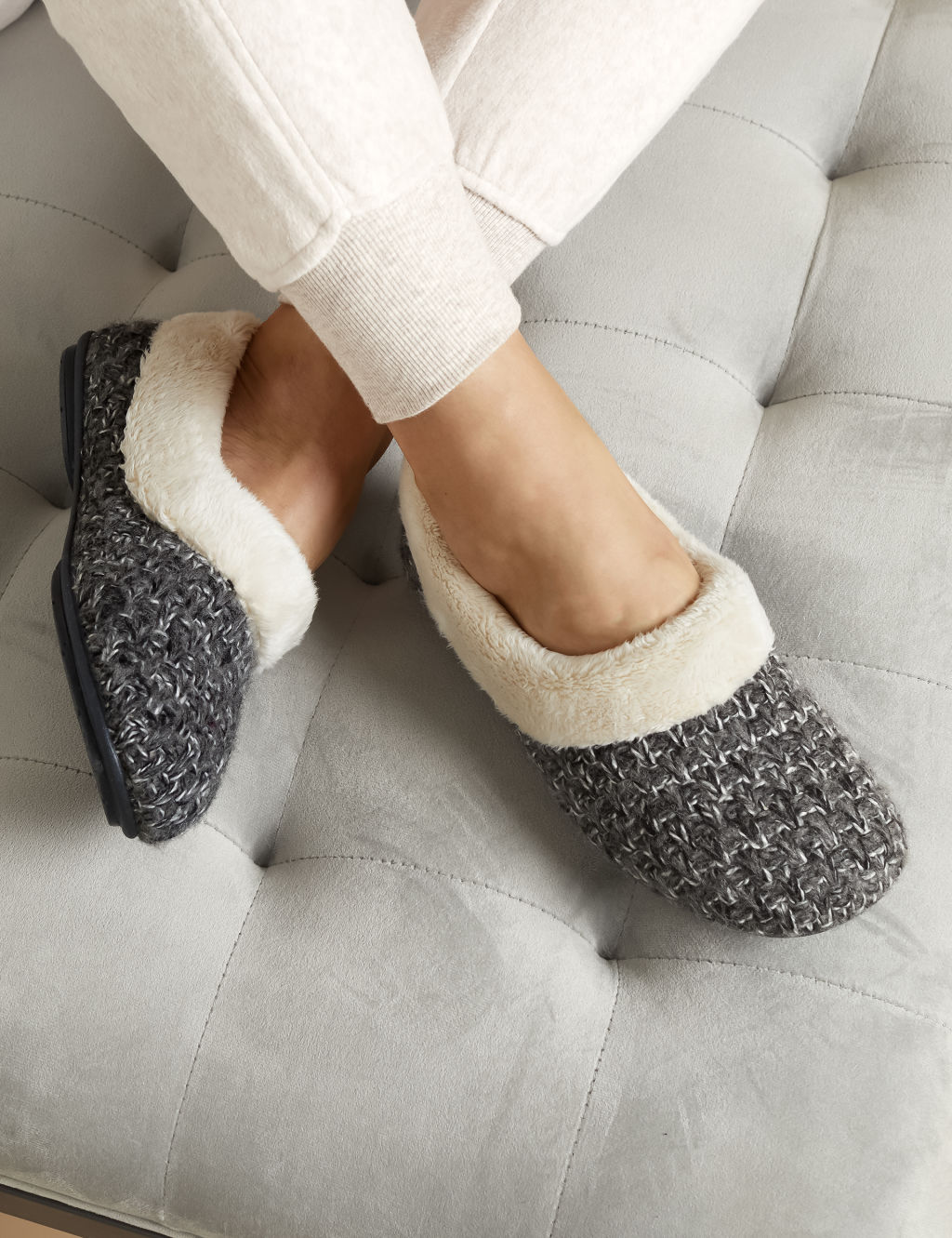 Faux Fur Lined Slippers