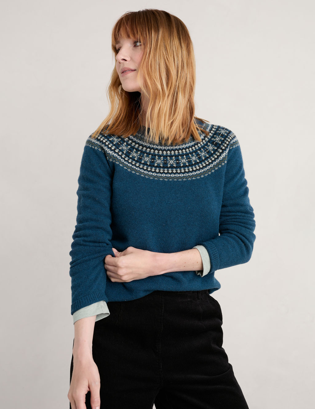 Merino Wool Fair Isle Jumper Seasalt Cornwall M&S