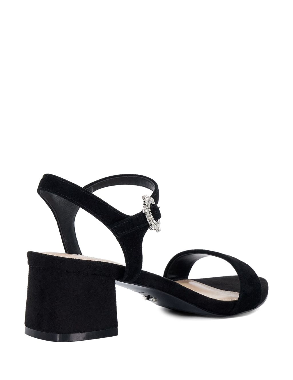 Suede Ankle Strap Block Heel Sandals 5 of 5