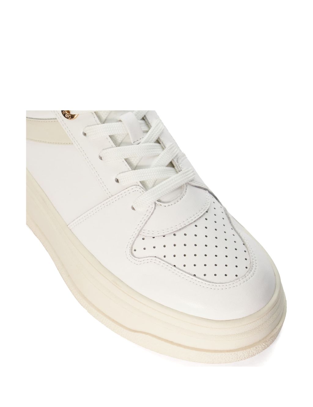 Leather Lace Up Flatform Trainers 5 of 5