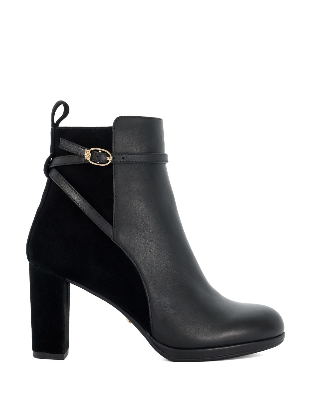 Leather Platform Ankle Boots